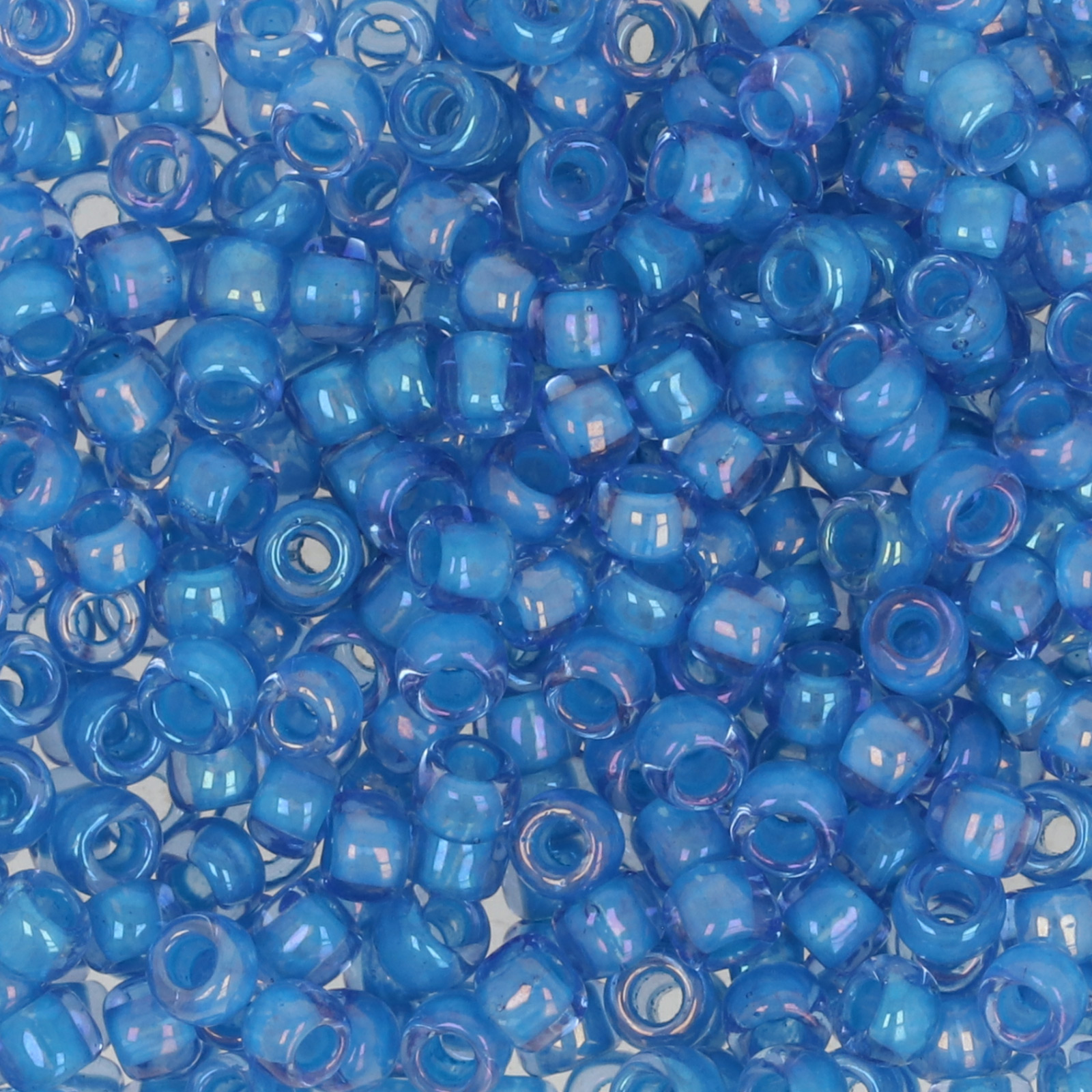 rocaille toho seed beads 8/0 - inside color light sapphire/opaque blue lined (309) | 10gr
