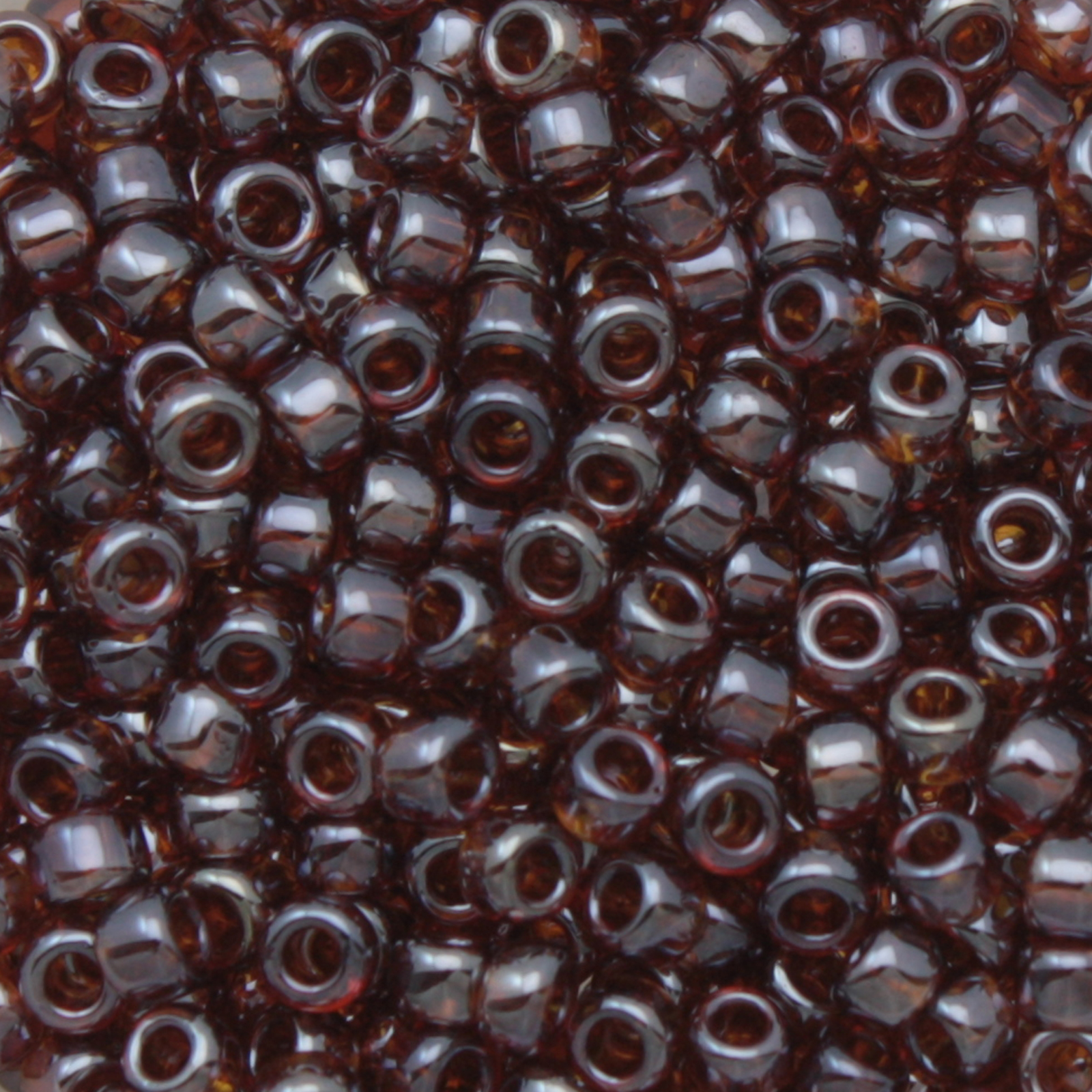 rocaille toho seed beads 8/0 - trasperent lustered smoky topaz (114) | 10gr