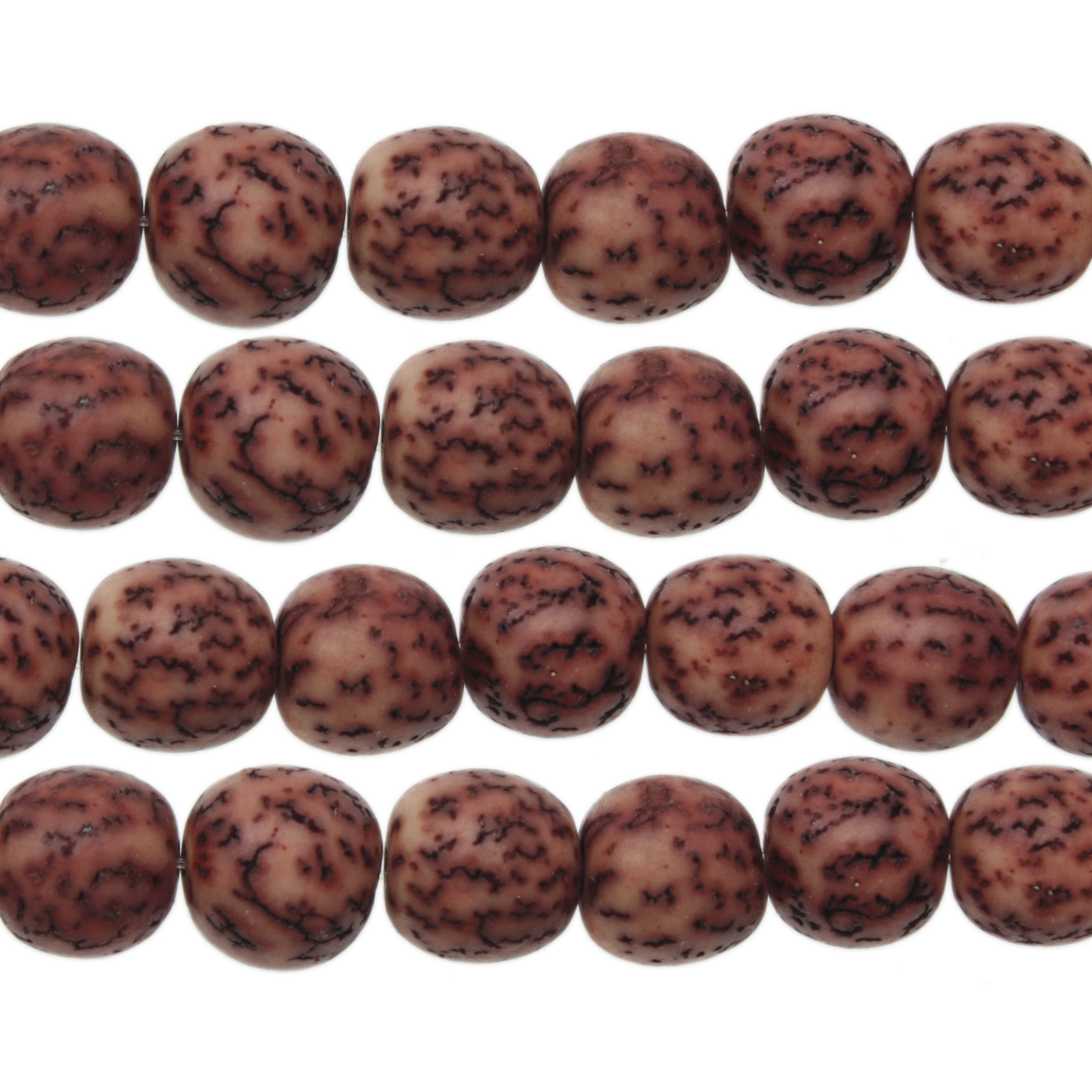 samenholz salwag dyed braun klar 10mm | strang 40cm