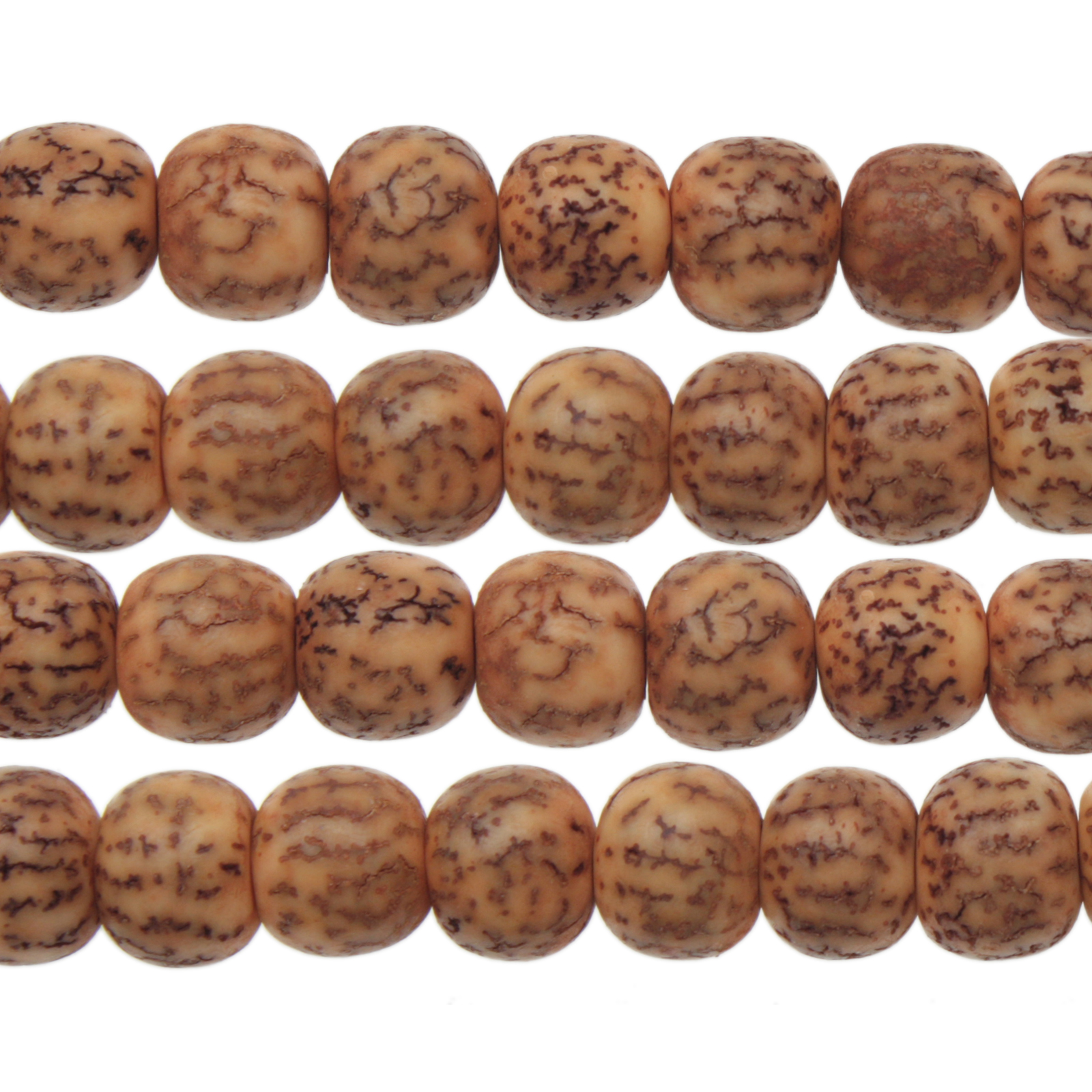 dyed salwag seeds - yellow - 10mm | 16-inch strand