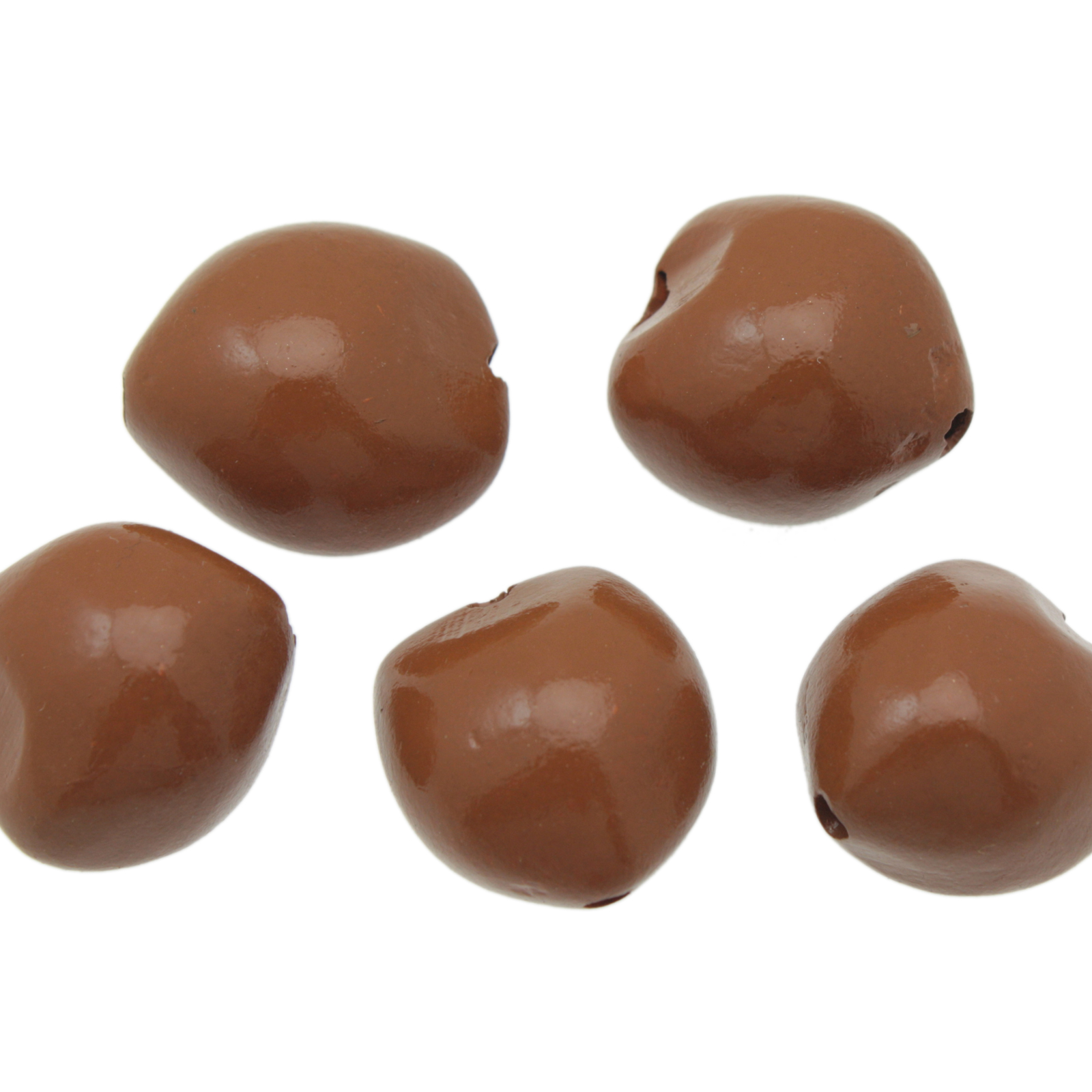 dyed kukuy nuts - brown - 25mm | 4pc