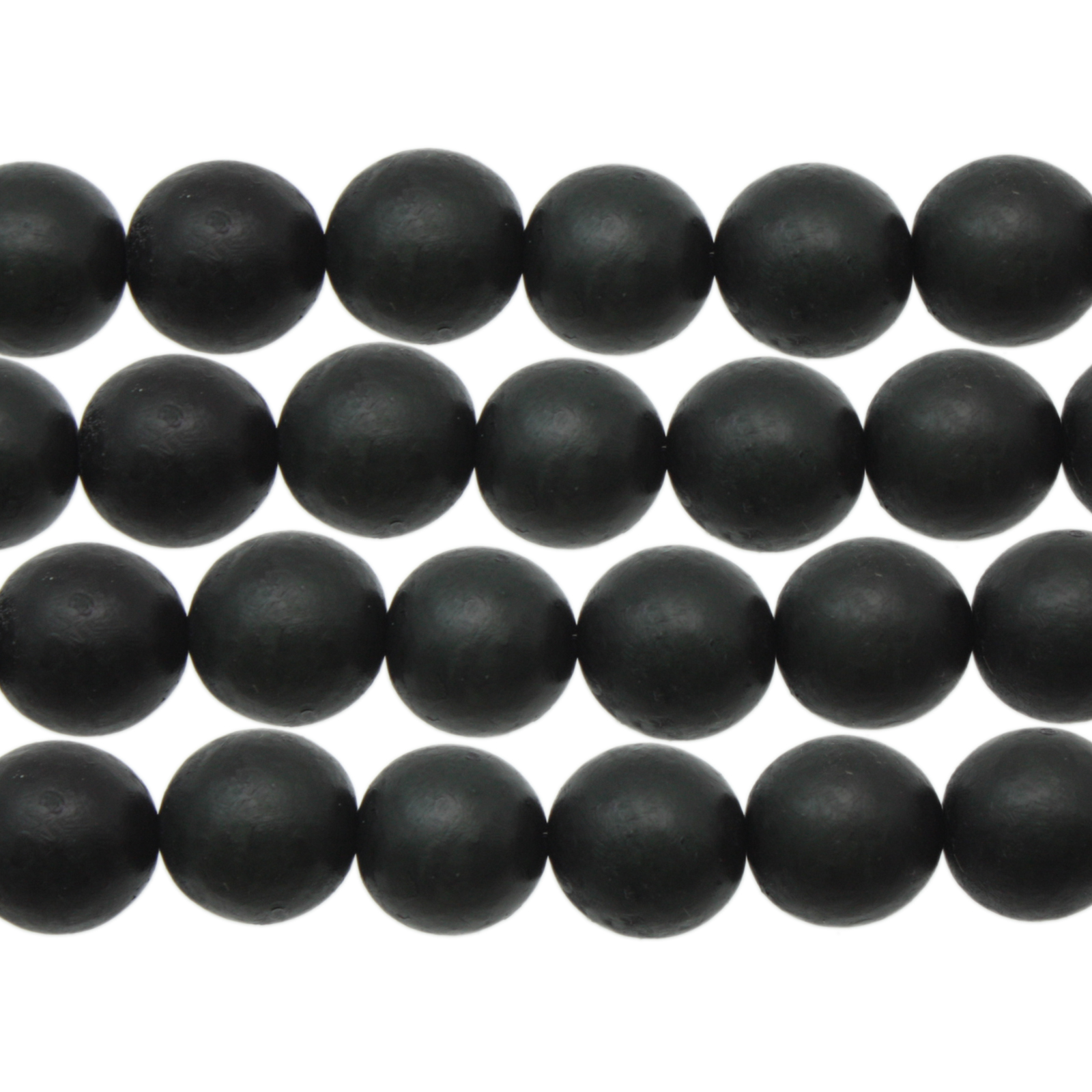 dyed buri seeds - petrol green - 10mm | 16-inch strand
