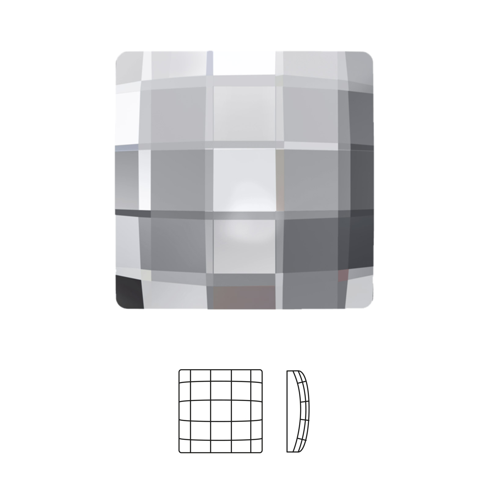 chessboard hotfix (2493) crystal 8mm | 2pc