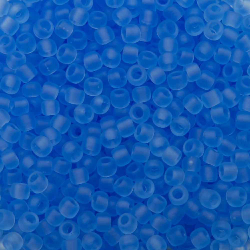 saatperlen toho 8/0 transparent frosted light sapphire (13f) | 10gr