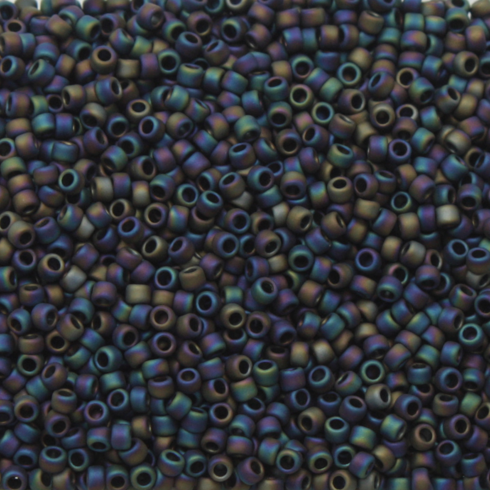 saatperlen toho 15/0 semi glazed rainbow jet (2642f) | 10gr