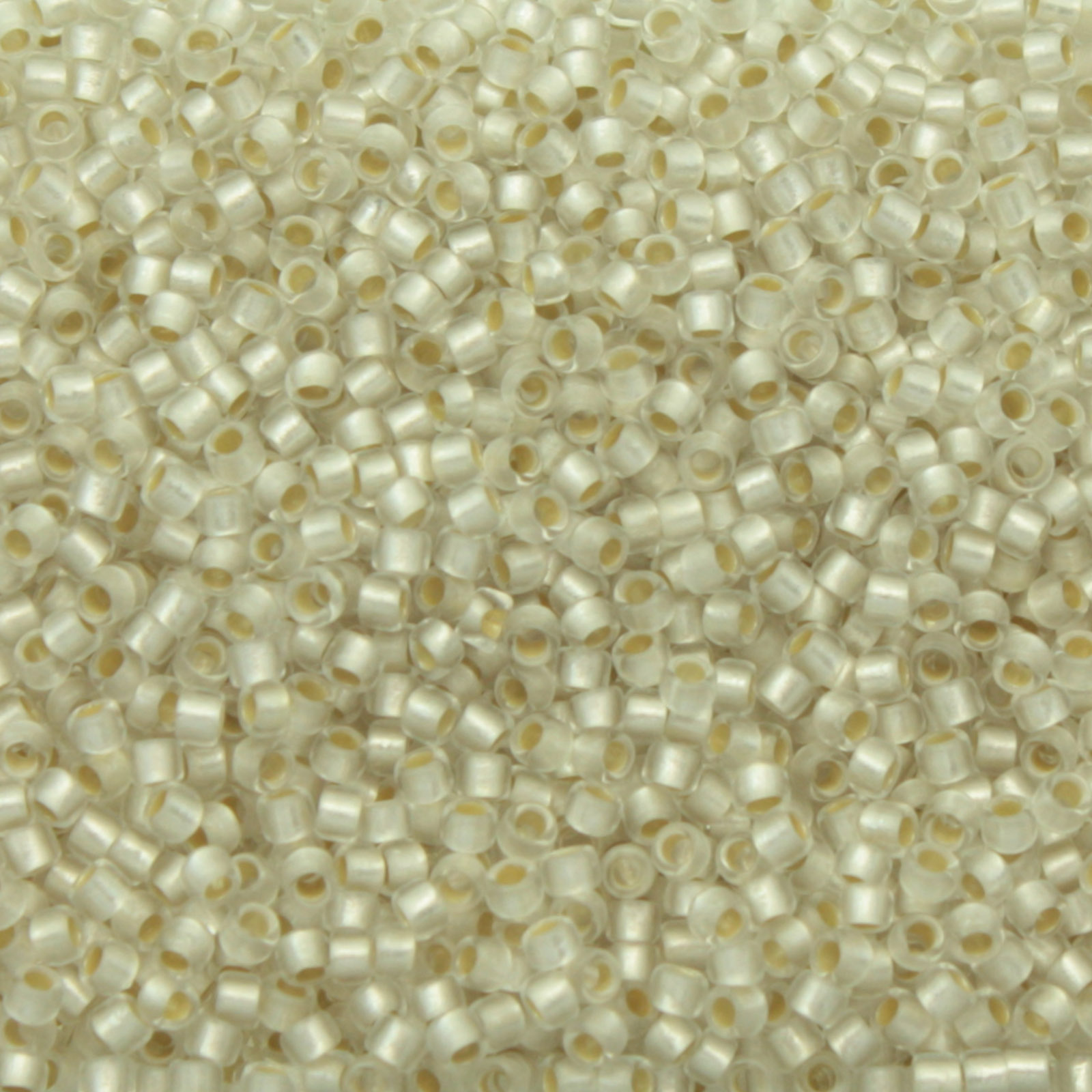 saatperlen toho 15/0 permanent finish - silver-lined frosted crystal (pf21f) | 10gr