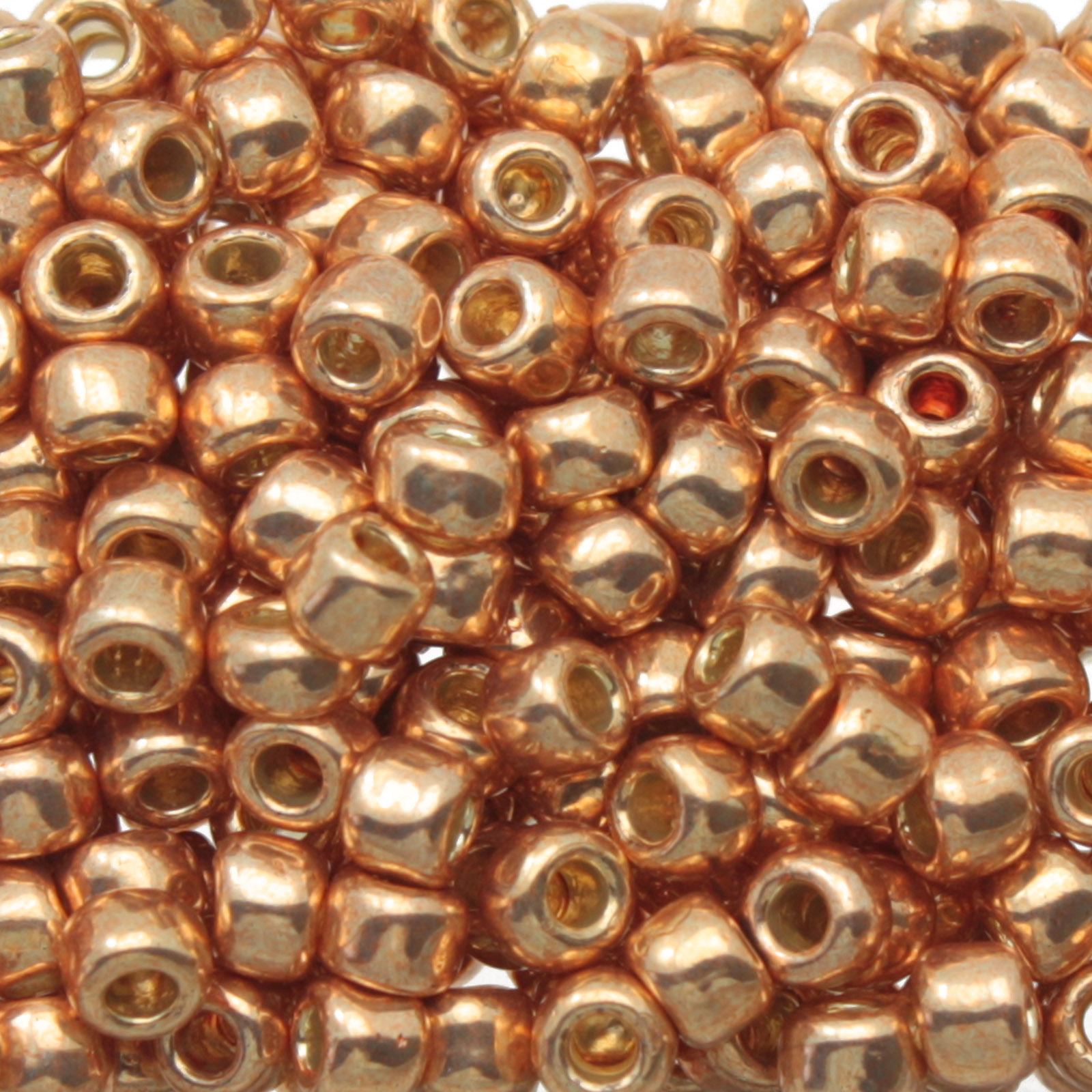 rocaille toho seed beads 6/0 - permanent finish galvanized rose gold (pf551) | 10gr