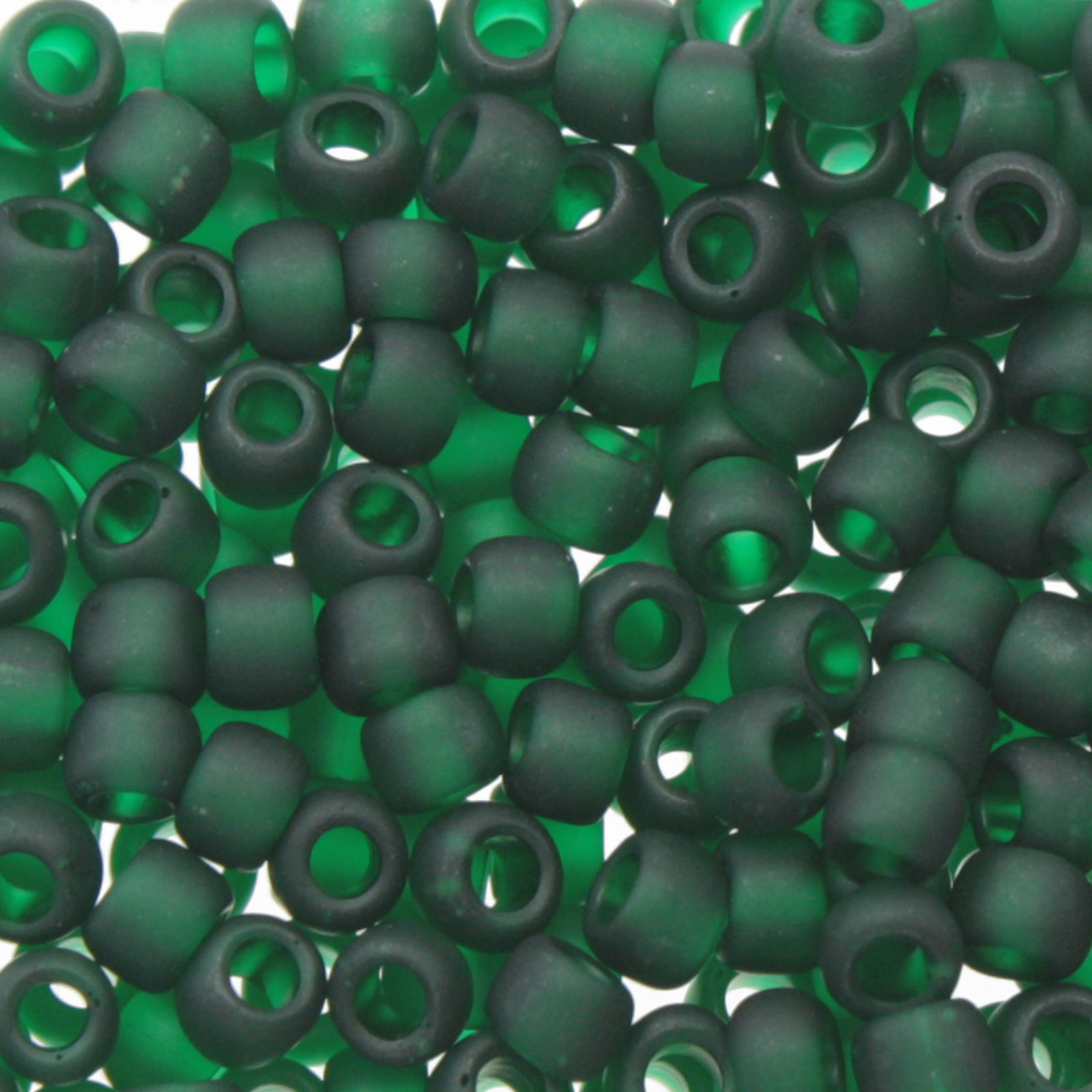 saatperlen toho 6/0 transparent frosted green emerald (939f) | 10gr