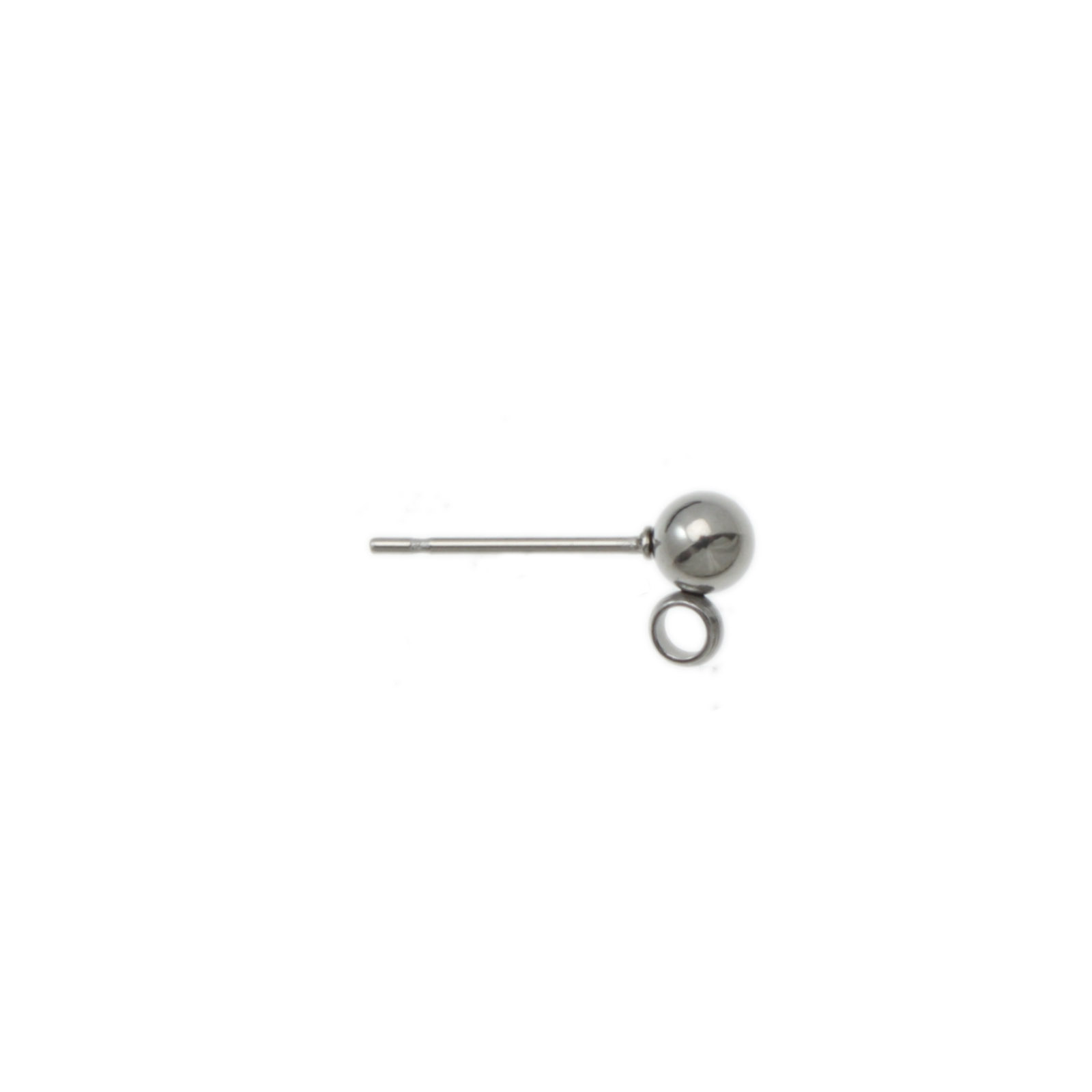 stainless steel ball post earring 4mm | 10pc