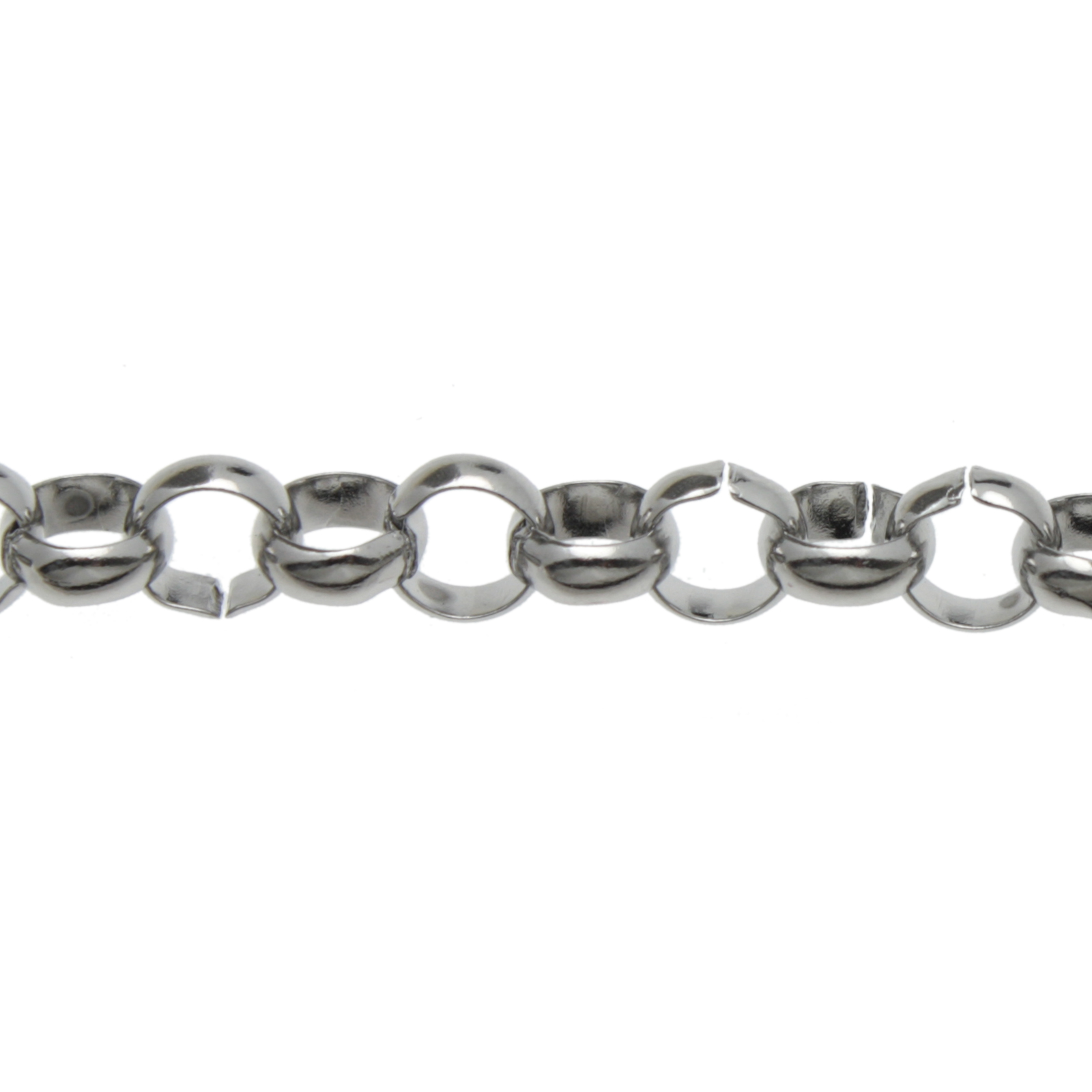 stainless steel rolò round chain 8mm | 1mt