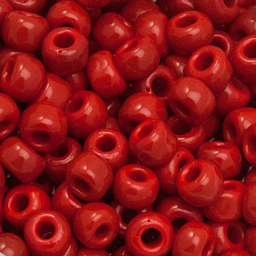 rocaille toho seed beads 3/0 opaque pepper red (45) | 10gr