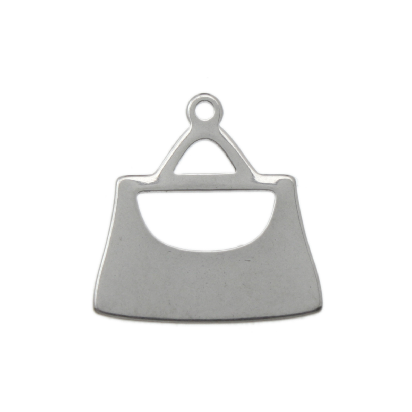 anhänger handtasche edelstahl 18x12mm | 4st