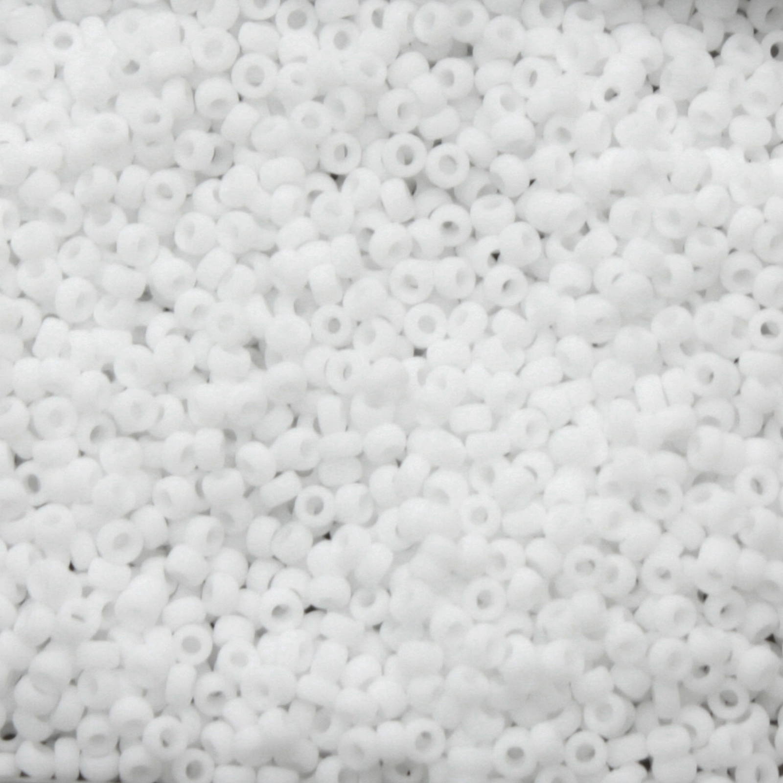 miyuki rocailles 15/0 - matte opaque white (402f) | 10gr