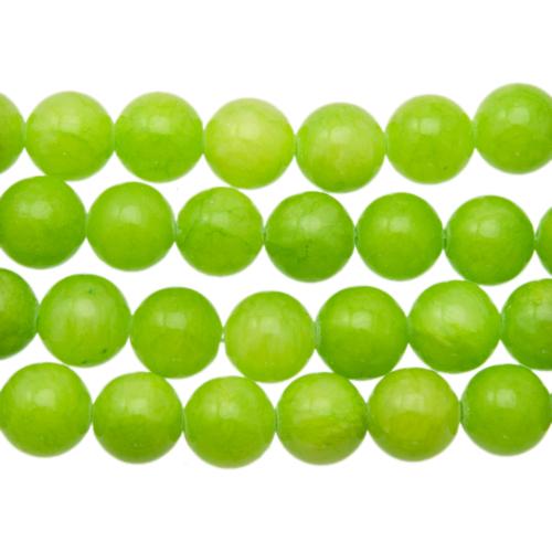 dyed jade hellgrün glatt runde 10mm | strang 38/40cm