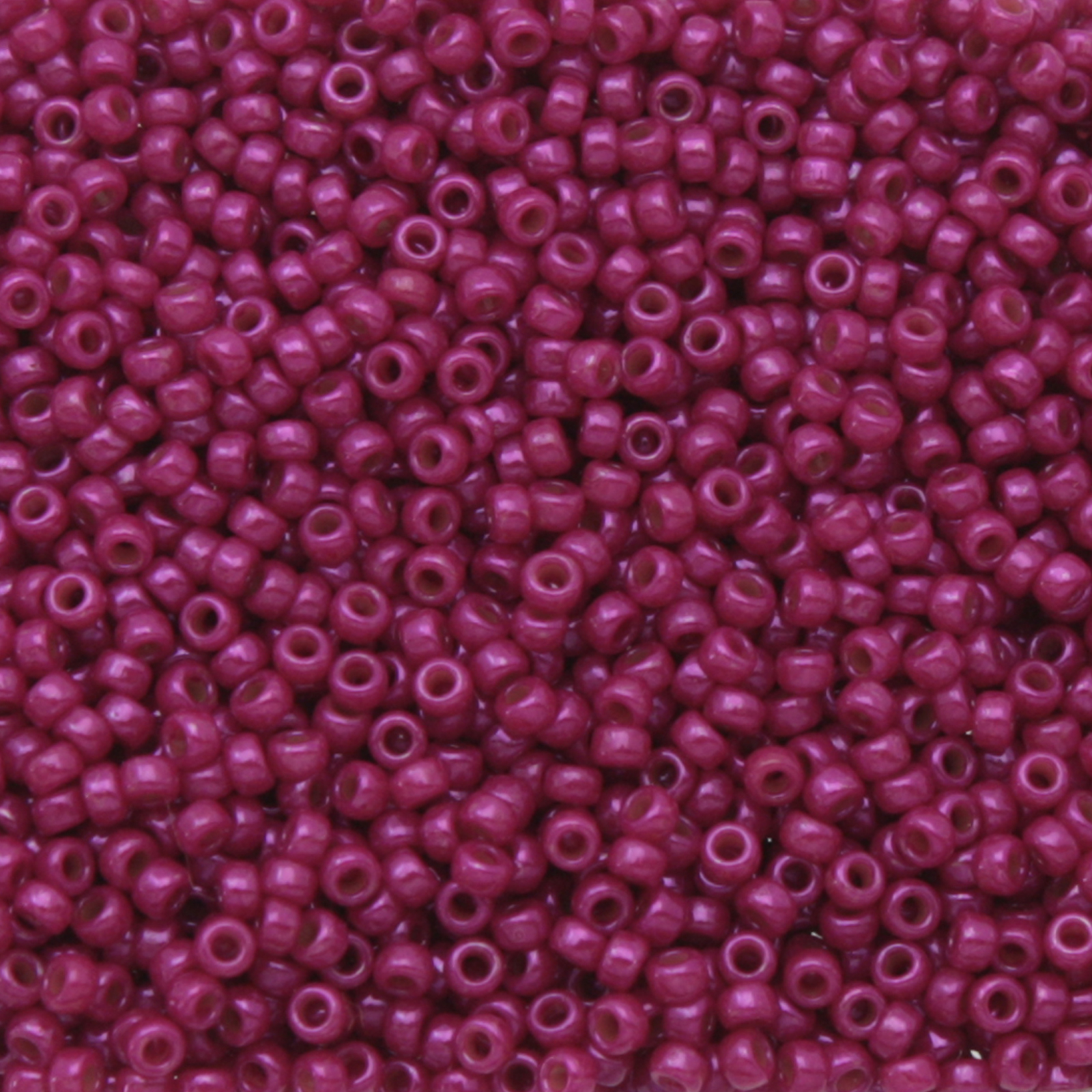 miyuki rocailles 15/0 - dyed opaque fuchsia luster (1465l) | 10gr