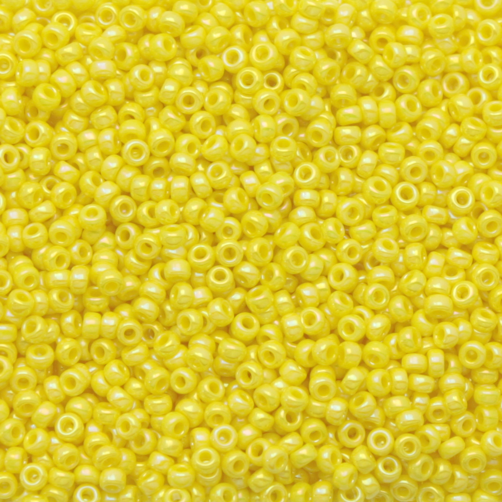 miyuki rocailles 15/0 - opaque yellow ab (472) | 10gr