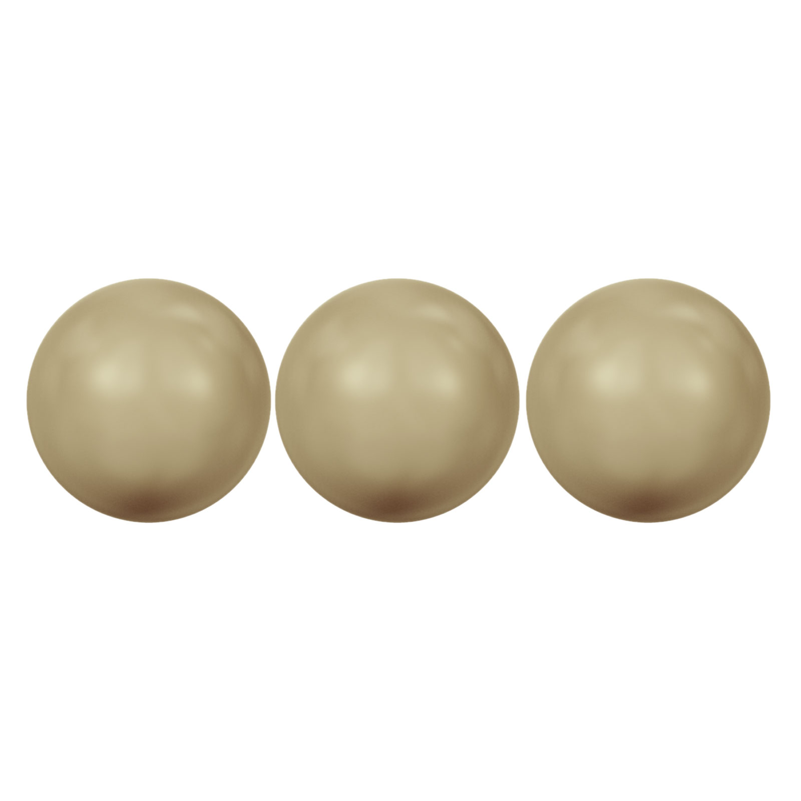 runde perlen (5810) vintage gold 10mm | 5st