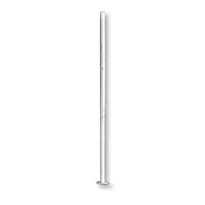 silver plated headpin 25mm - wire 0,73mm | 100pc