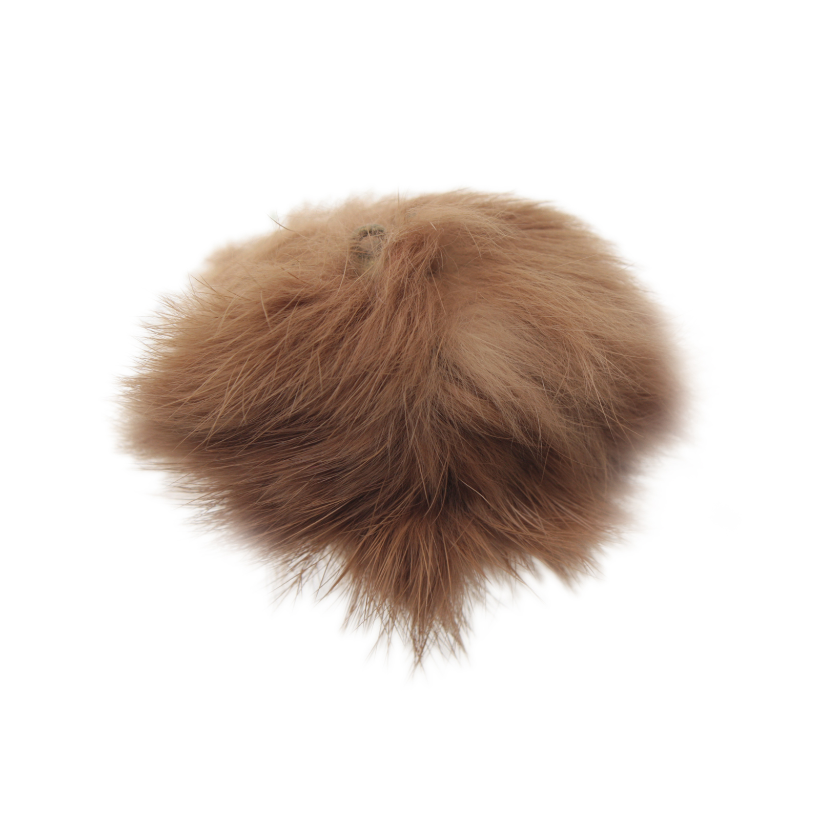 brown fur pon pon with cup 60mm | 2pc