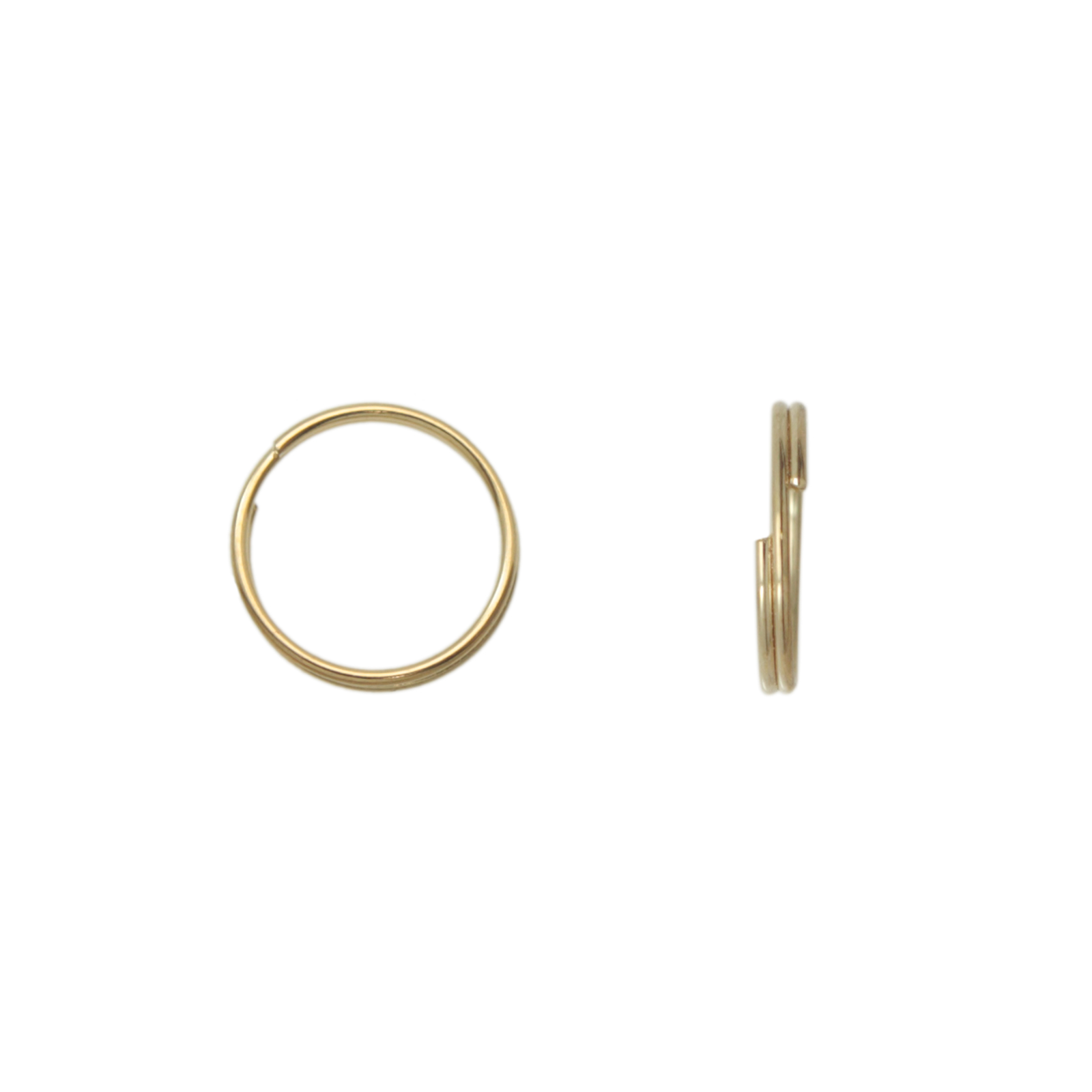 gold plated split ring 6mm | 144pc