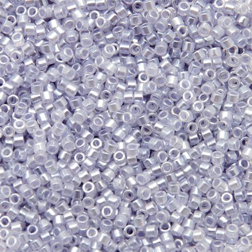 miyuki delica 11/0 - color-lined lavender/crystal | 8gr