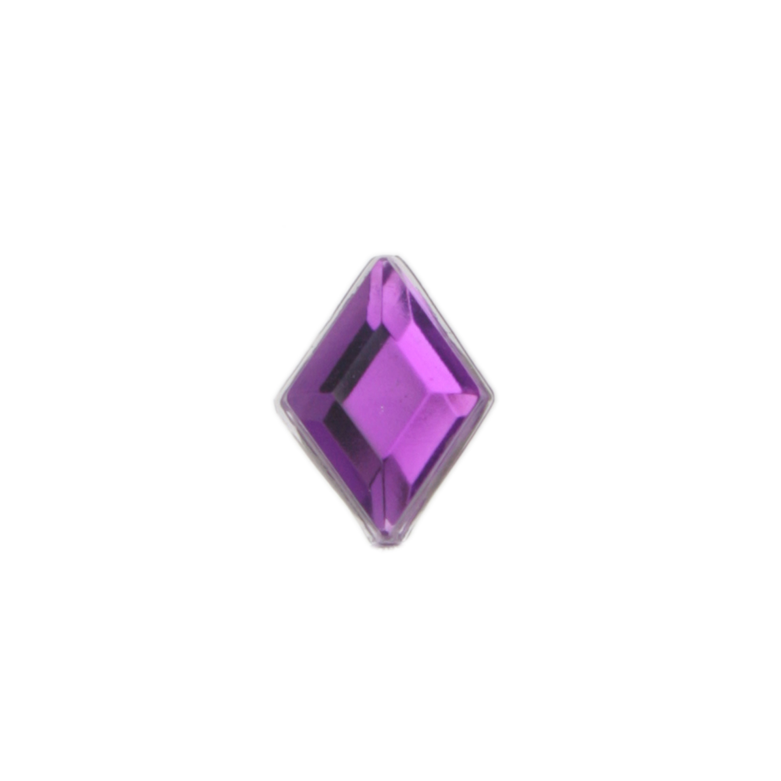 harz cabochon amethyst facettiertes rhombus 10x7mm | 10st