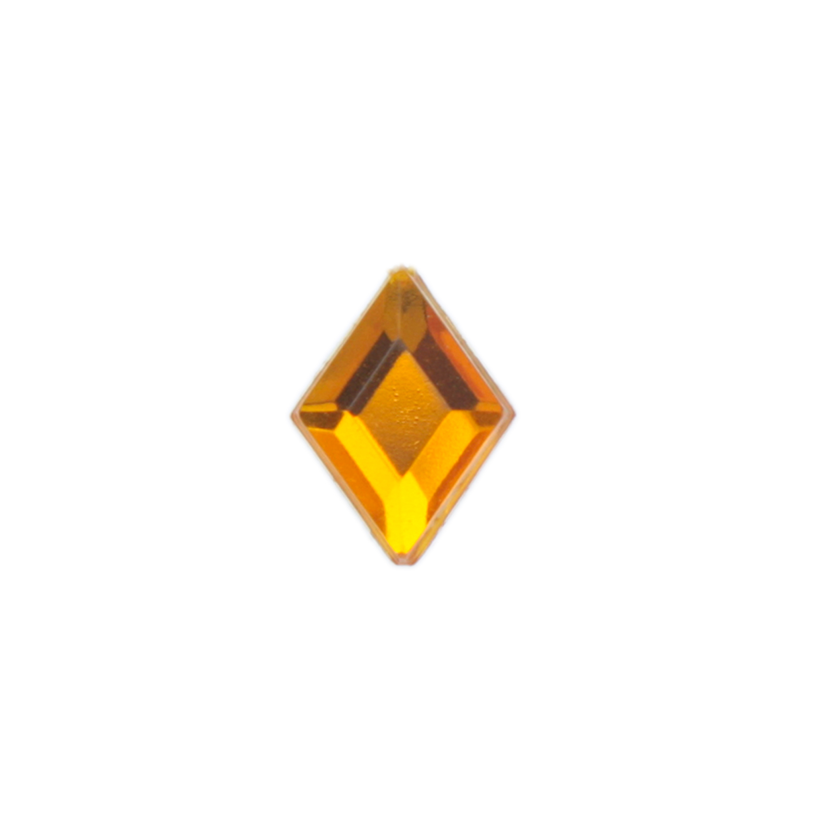 harz cabochon topaz facettiertes rhombus 10x7mm | 10st