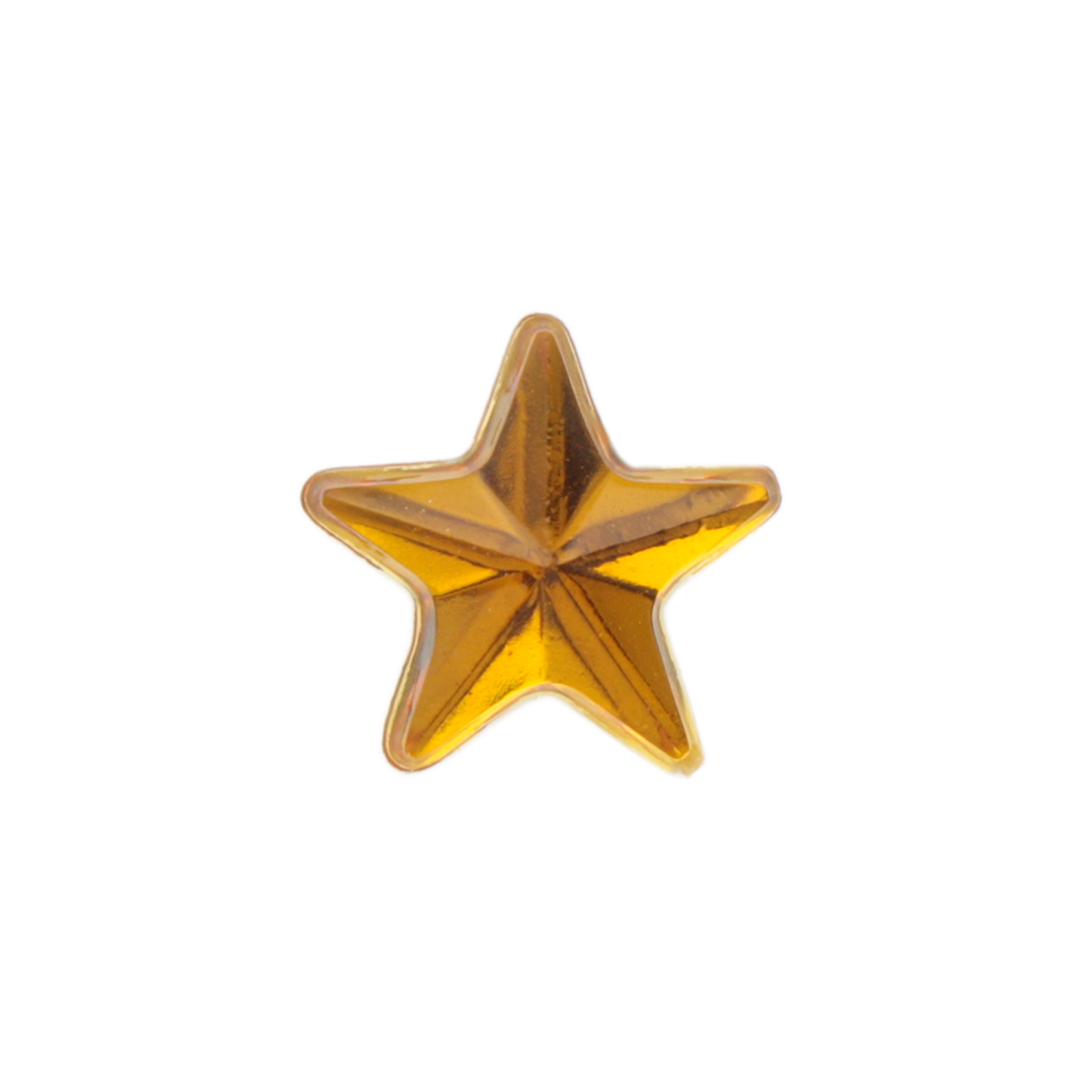 harz cabochon topaz facettiertes stern 15mm | 5st