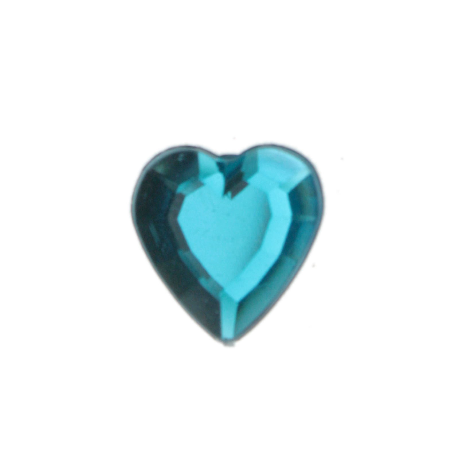 harz cabochon aquamarine facettiertes hertz 15mm | 5st