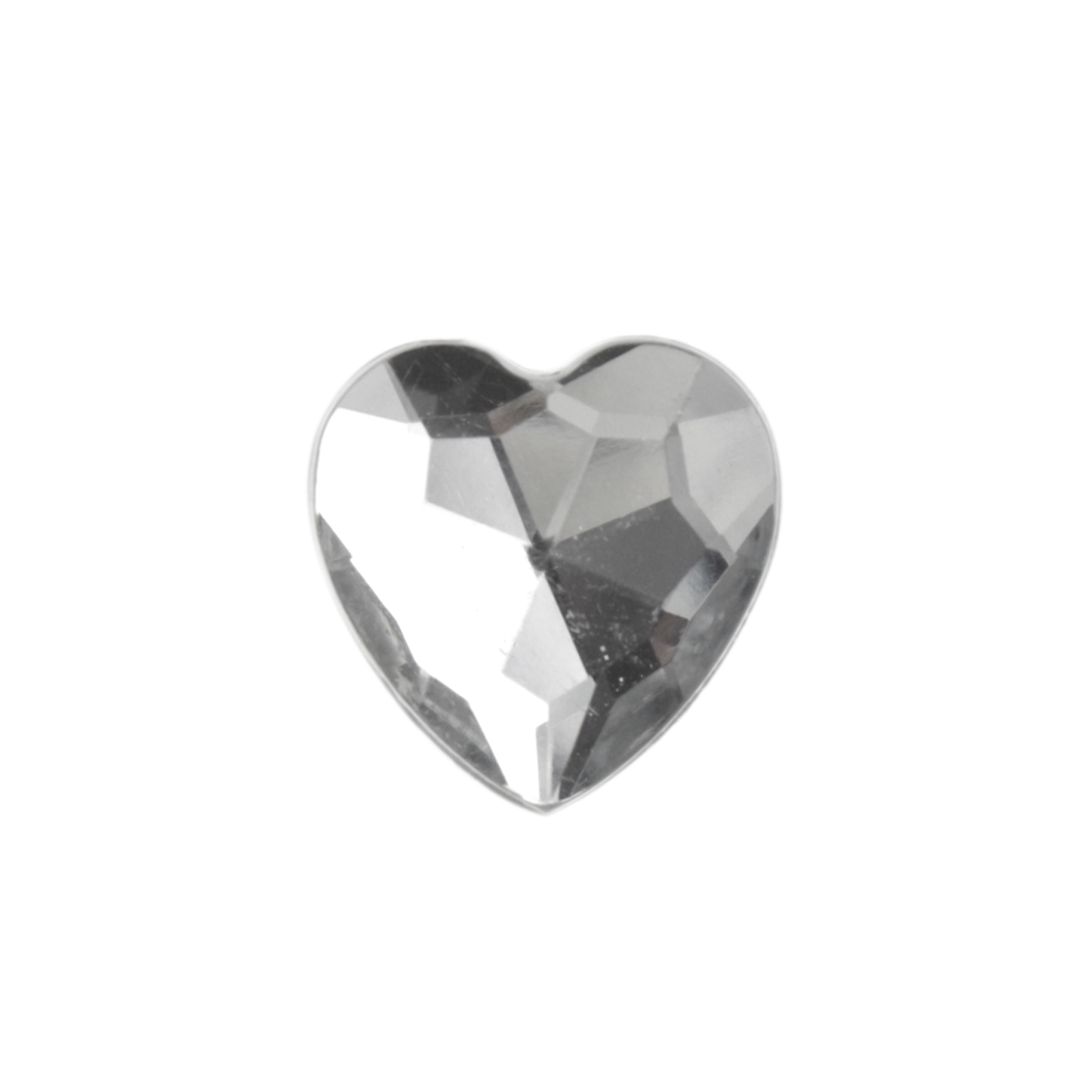 harz cabochon crystal facettiertes hertz 15mm | 5st