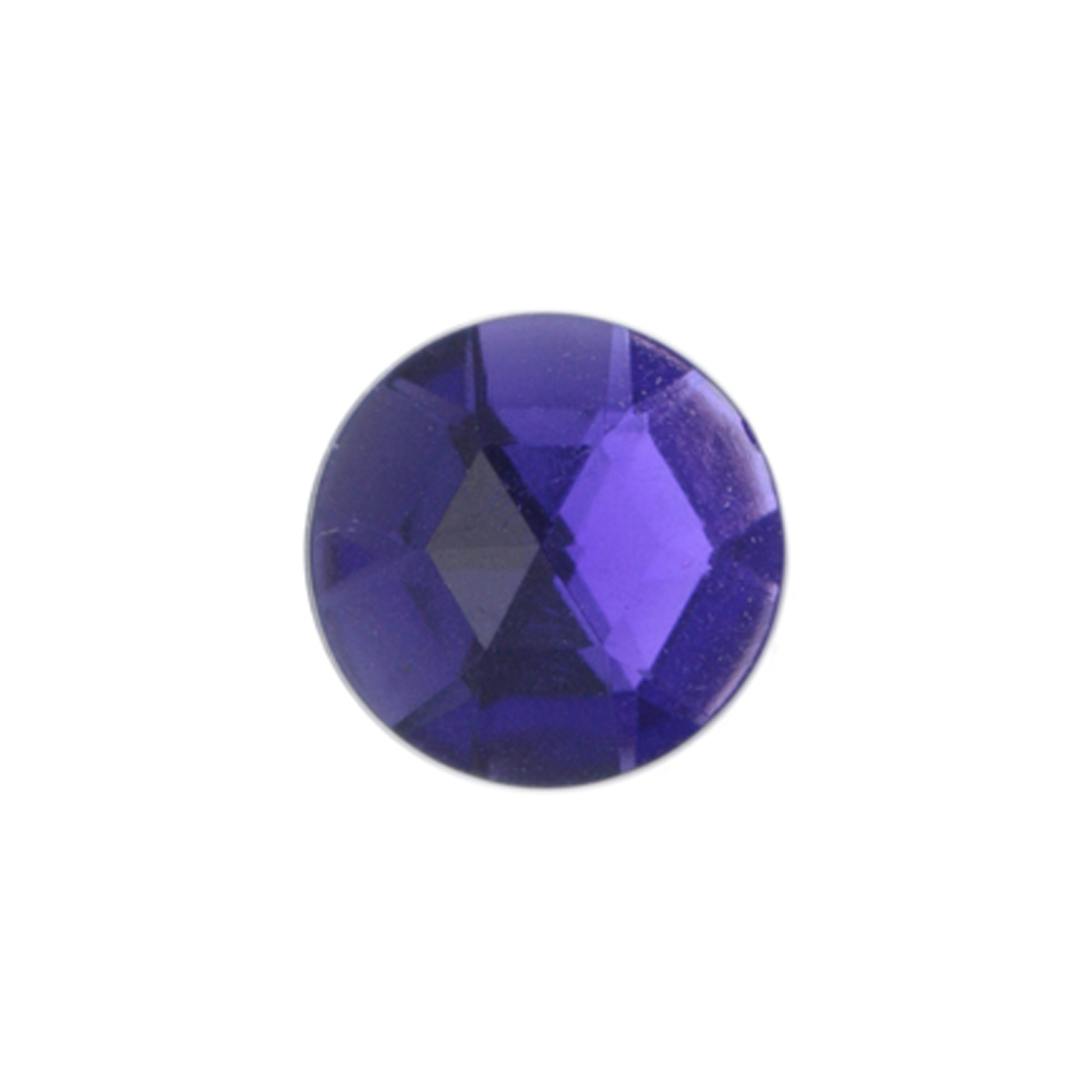 harz cabochon violet facettiertes rund 15mm | 5st