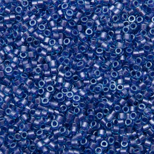miyuki delica 11/0 - color-lined light blue/purple | 8gr