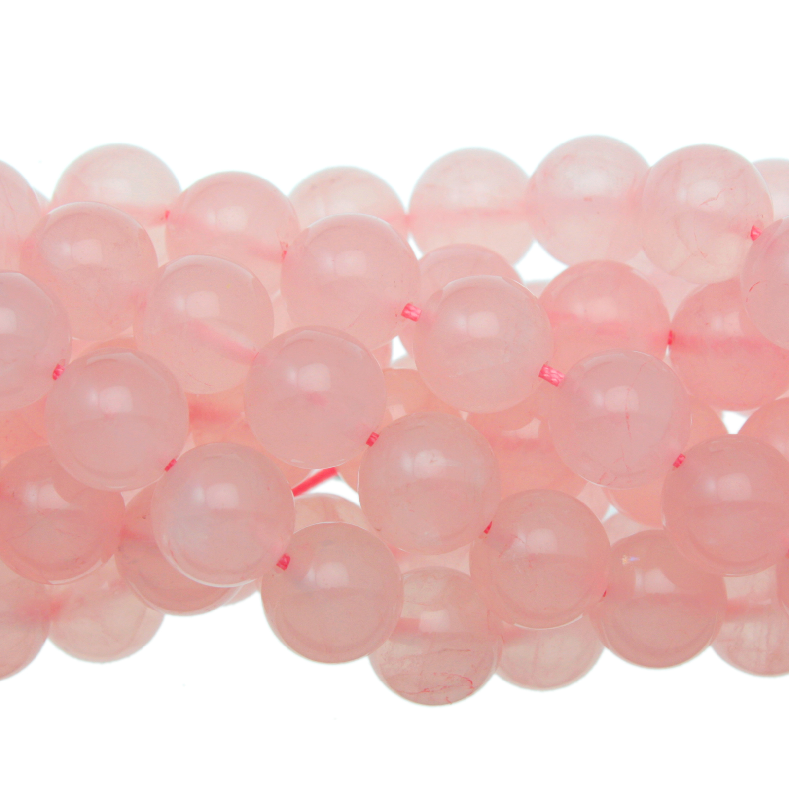 rose quartz smooth round 10mm | 10pc