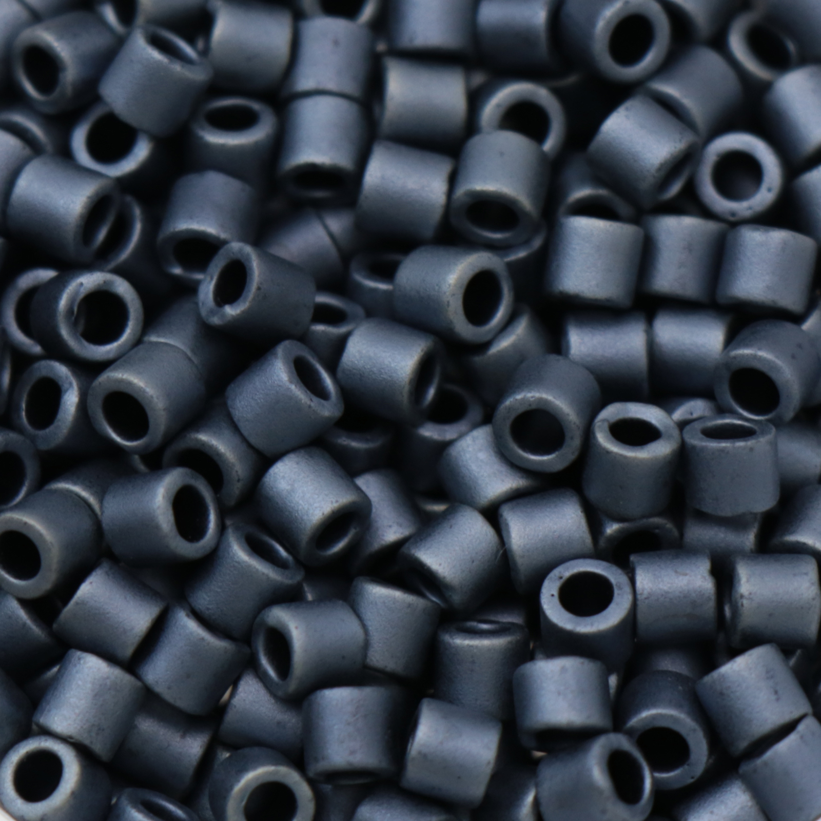 miyuki delica 8/0 matte metallic dark grey | 8gr