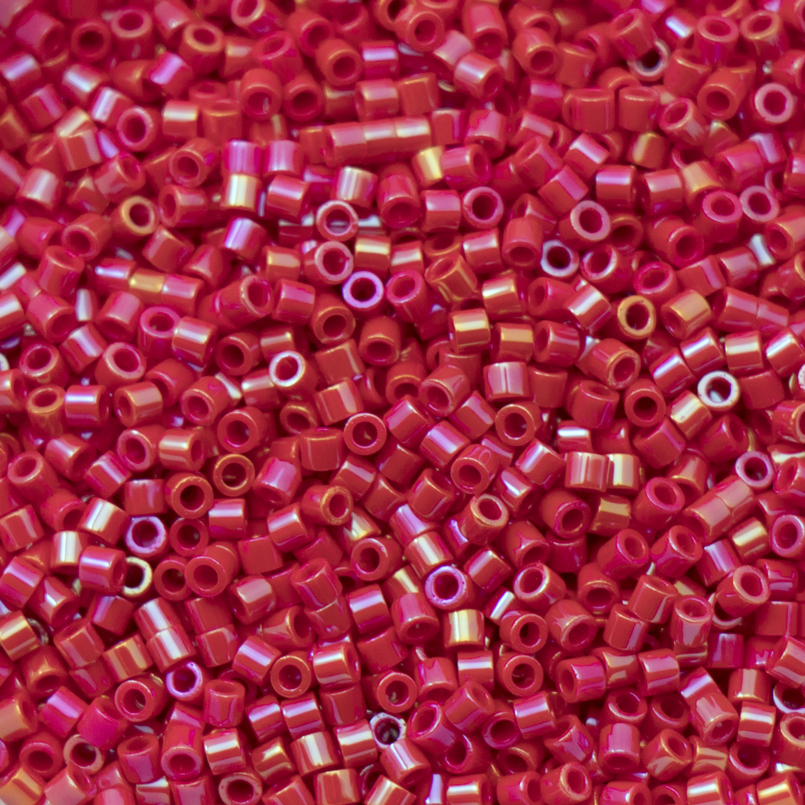 miyuki delica 15/0 - opaque red luster | 5gr