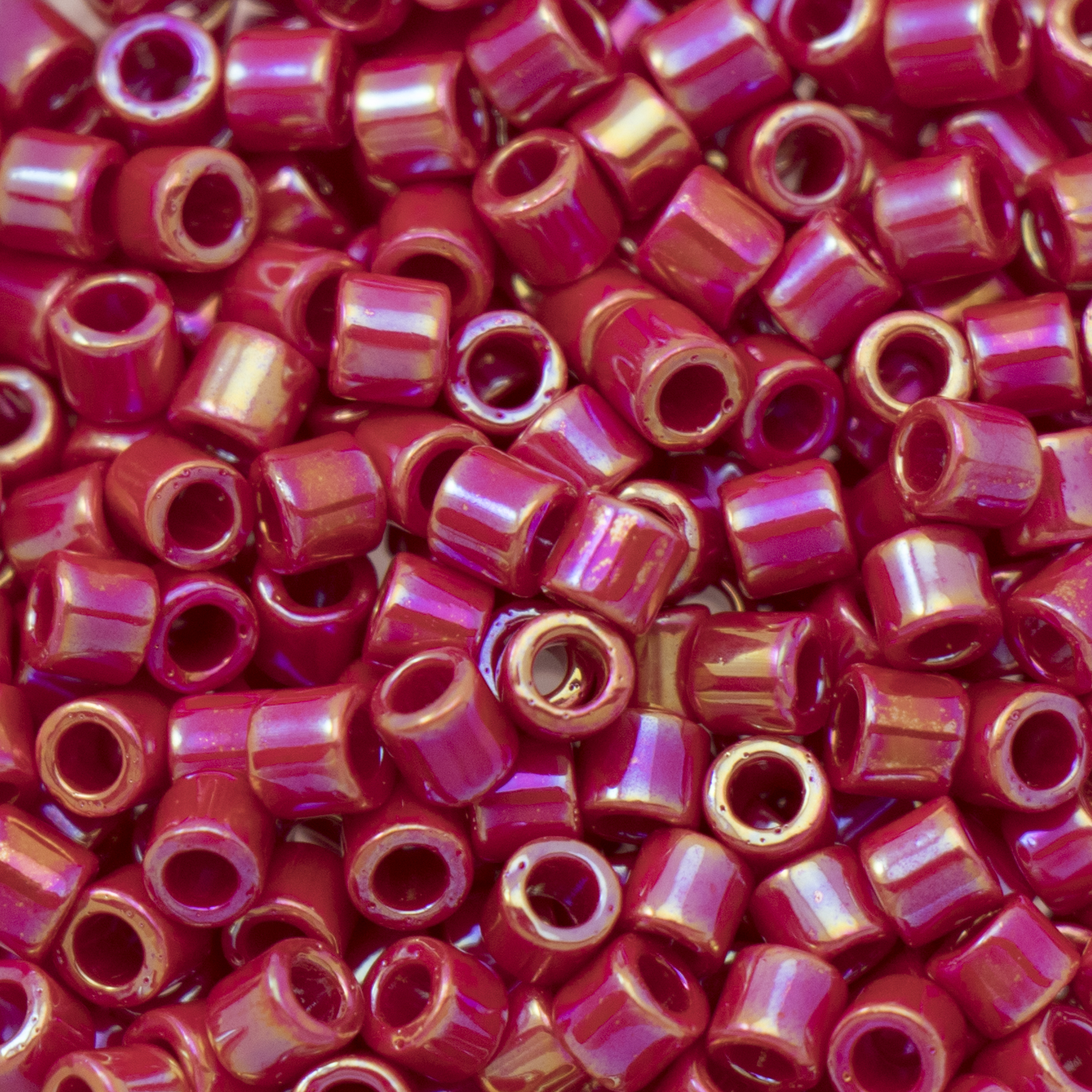 miyuki delica 8/0 opaque dark red ab | 8gr