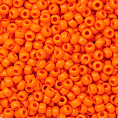 miyuki rocailles 8/0 - opaque orange (406) | 10gr