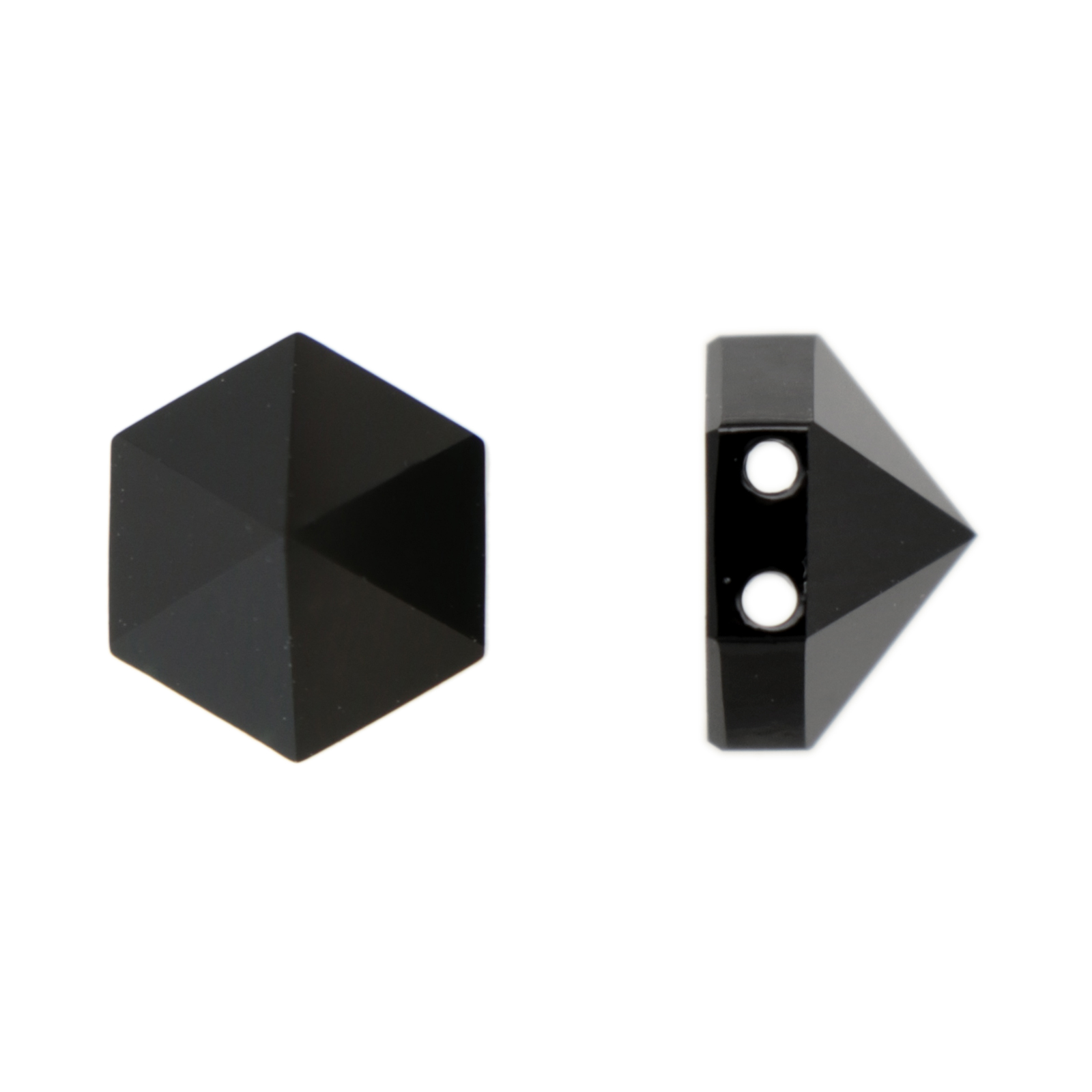 hexagon spike (5060) jet 7,5mm | 2pc