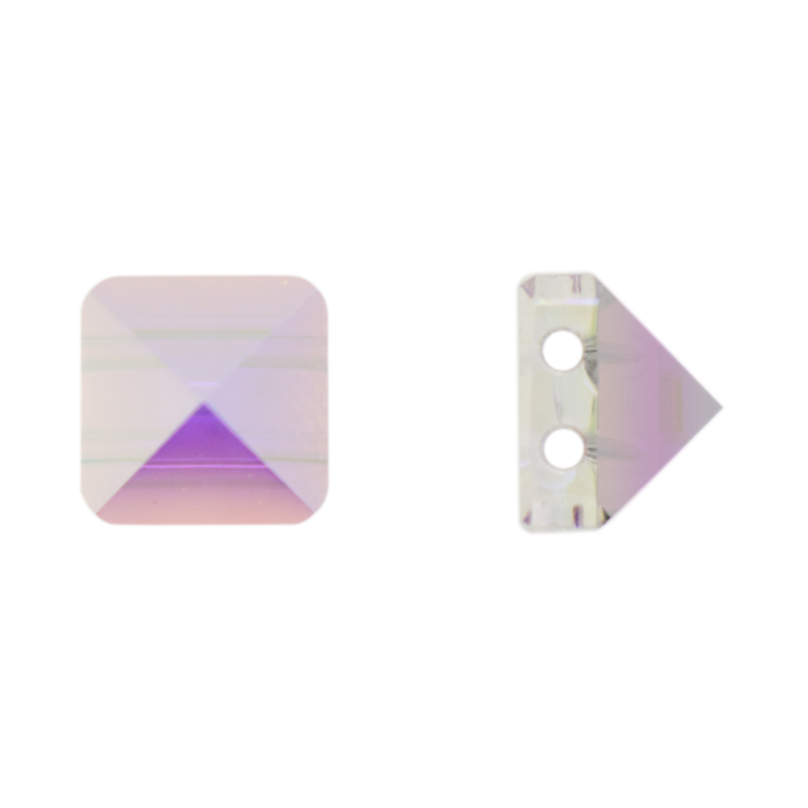 square spike (5061) crystal ab 7,5mm | 2pc