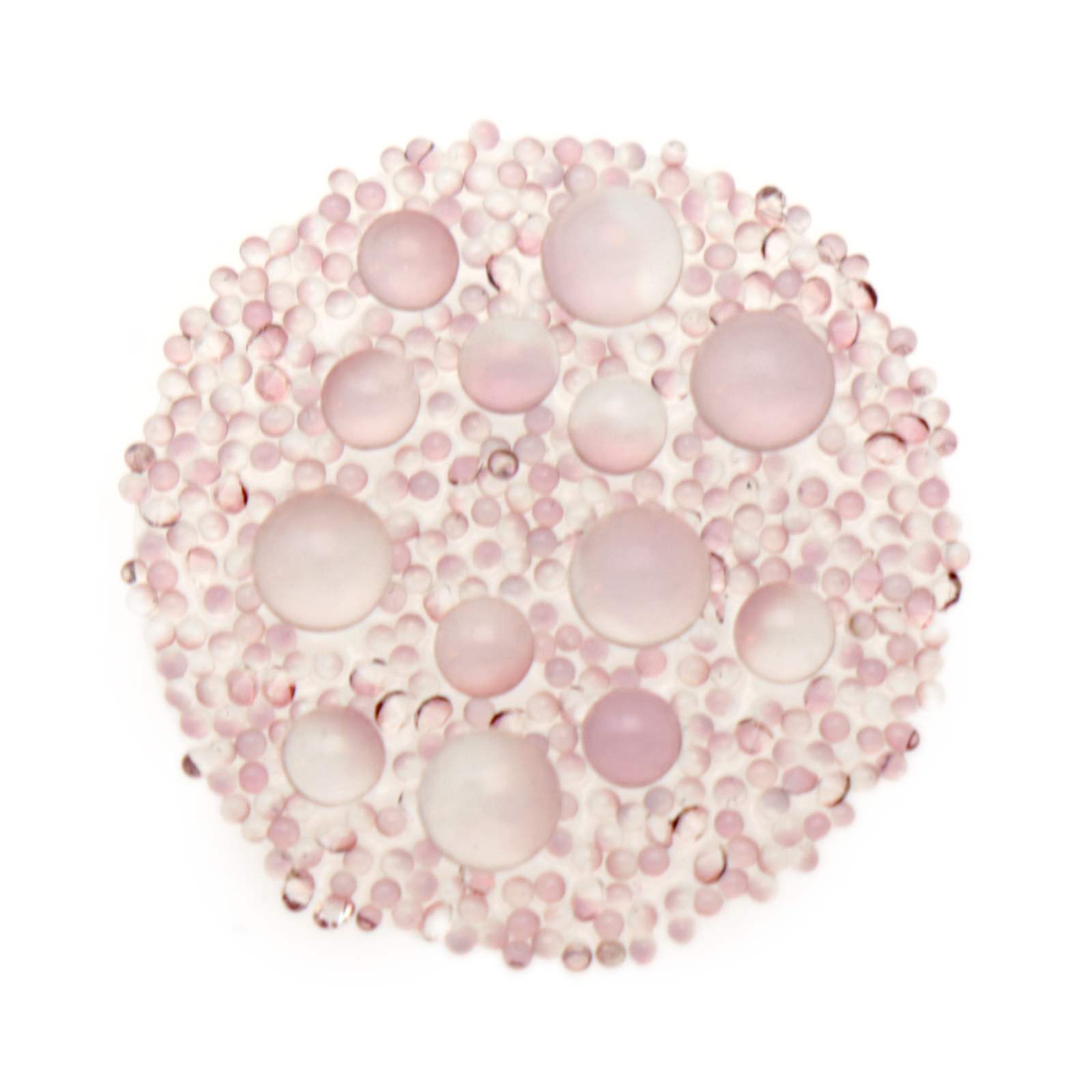 crystal galuchat - crystal antique pink - transparent tondo 20mm | 1st