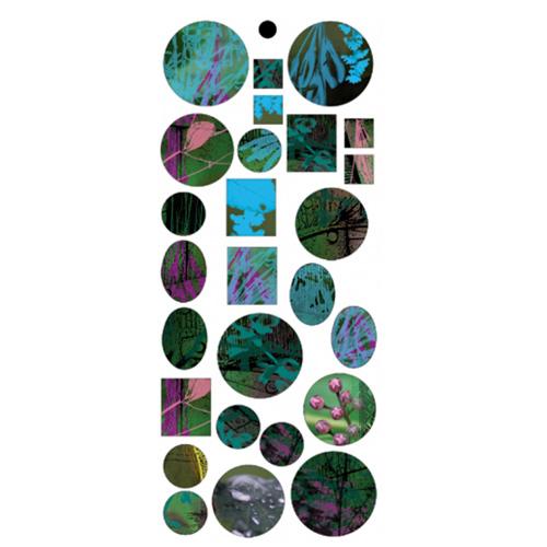 collage papier abstract flowers gemischte formen | 1st