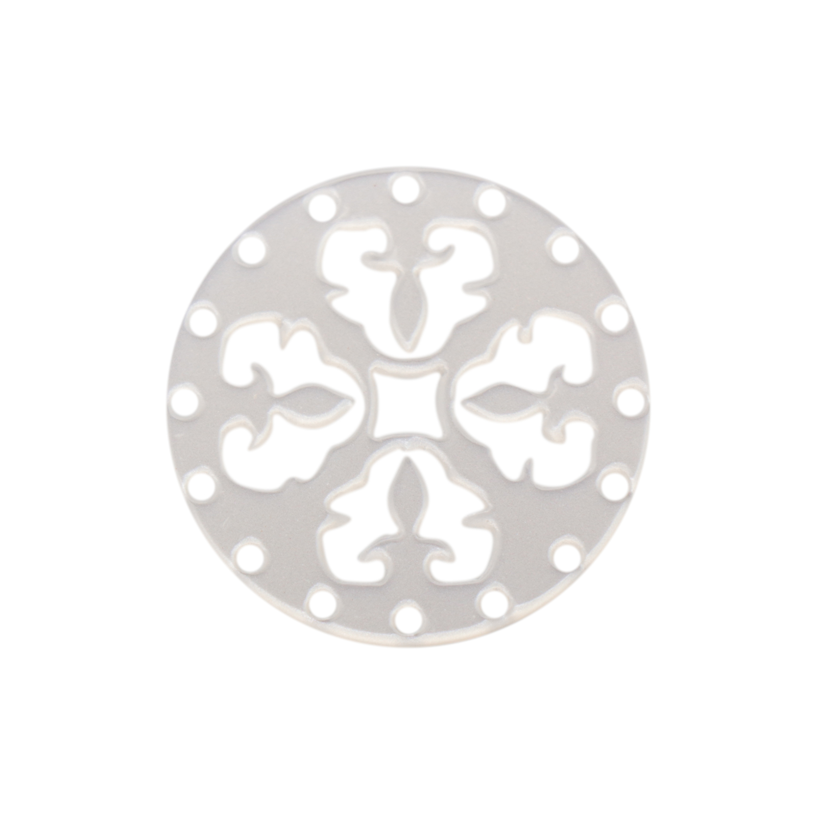 scheibe mehreihiges zwischenteil aus plexiglas laser cut silk white 27mm | 1st