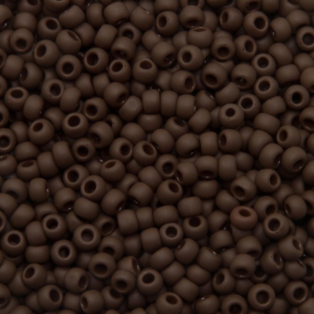 rocaille toho seed beads 8/0 opaque frosted oxblood (46f) | 10gr