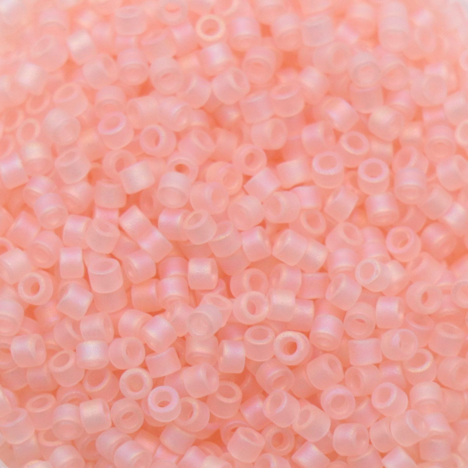 miyuki delica 11/0 - matte transparent pink mist ab | 8gr