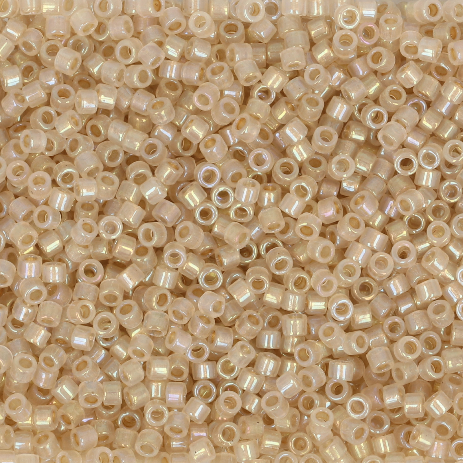 miyuki delica 11/0 - color-lined beige/opal ab | 8gr