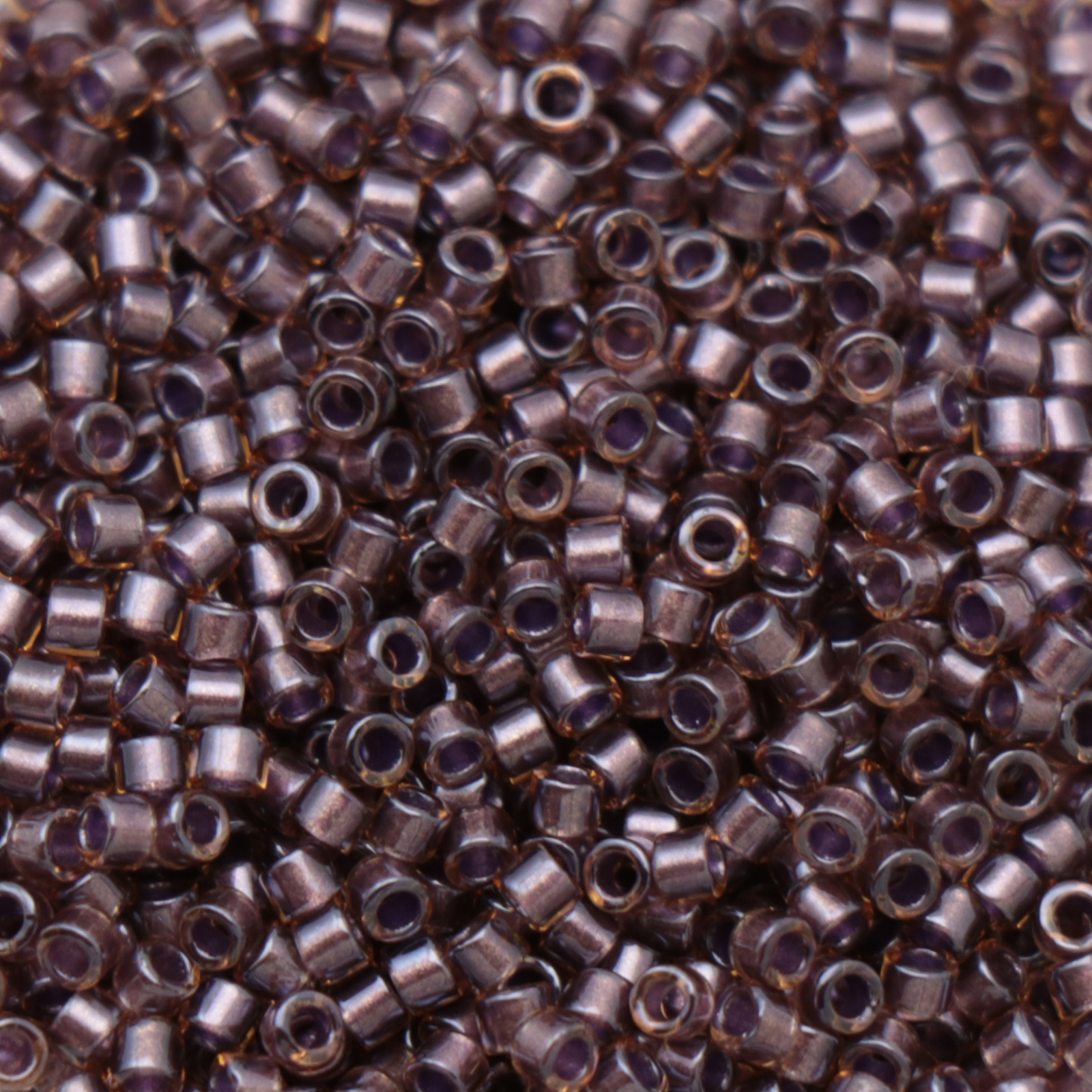 miyuki delica 11/0 - color-lined sparkling cinnamon/topaz | 8gr