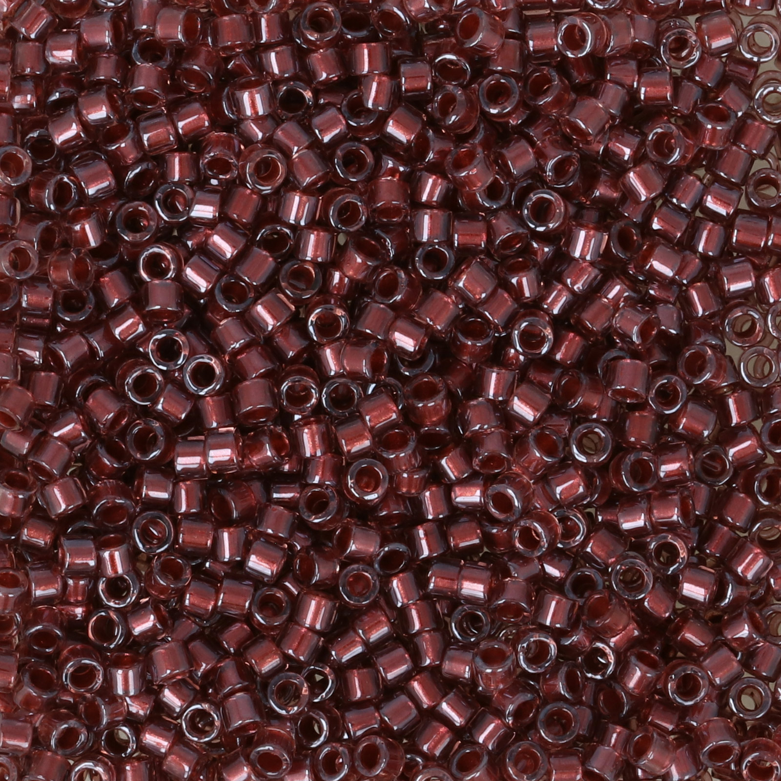 miyuki delica 11/0 - color-lined pearl copper/dark cranberry | 8gr