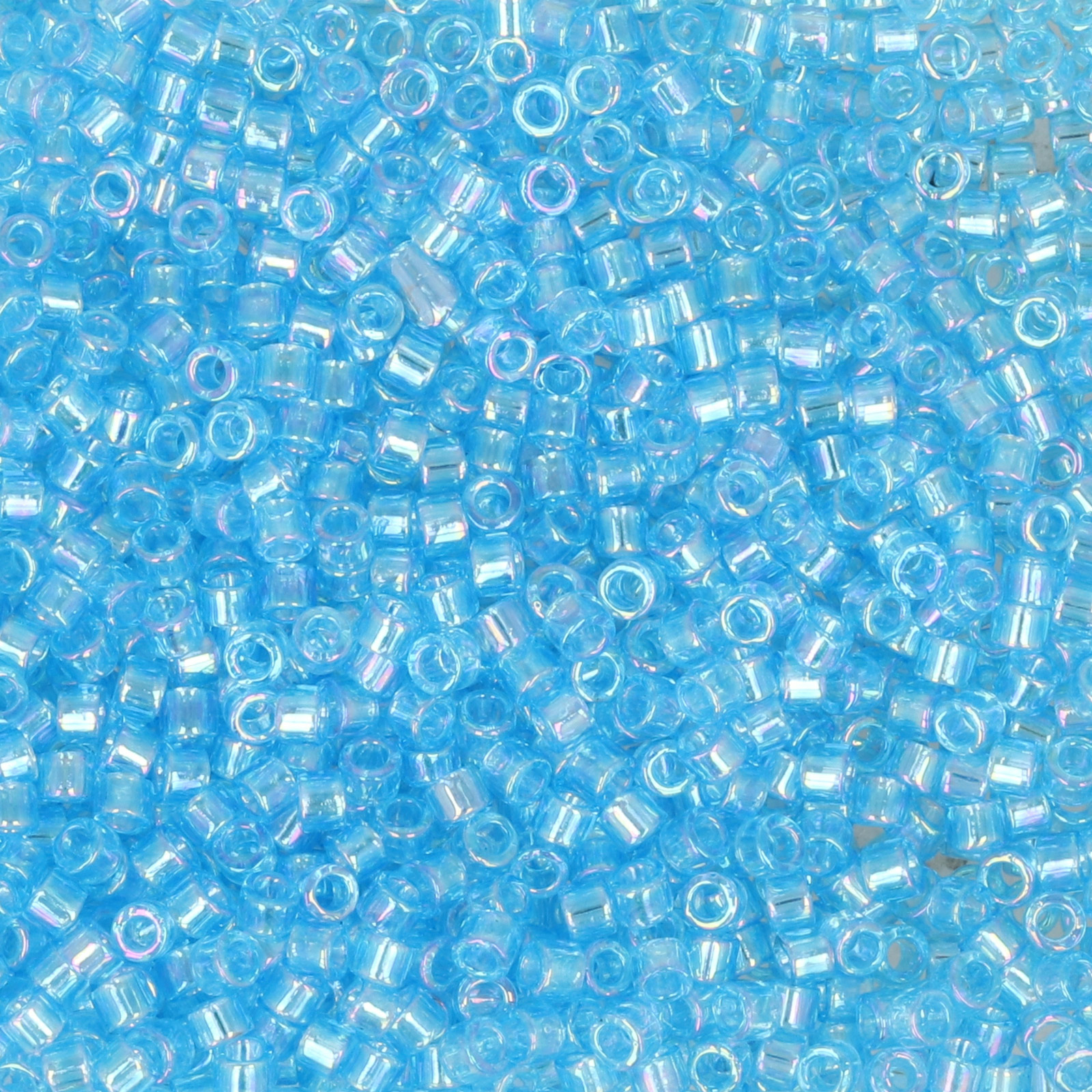 miyuki delica 11/0 - transparent ocean blue ab | 8gr