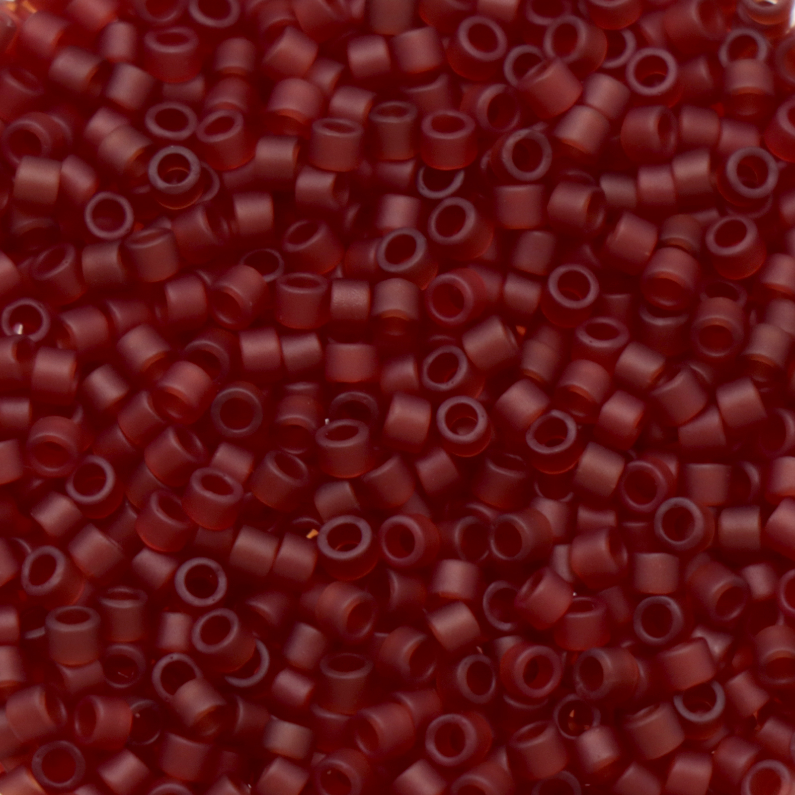 miyuki delica 11/0 - matte transparent dark cranberry | 8gr