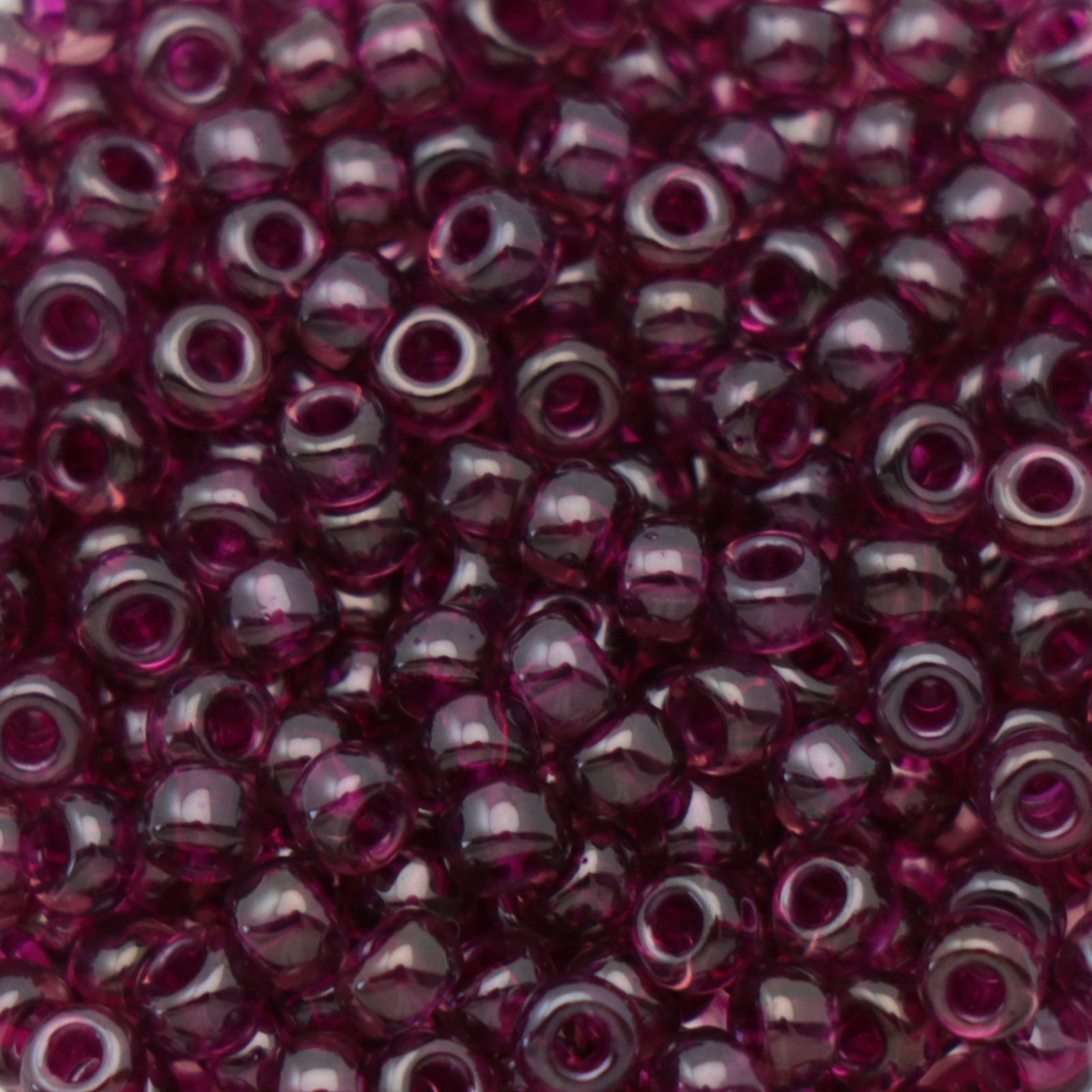 miyuki rocailles 8/0 - transparent luster raspberry (2236) | 10gr